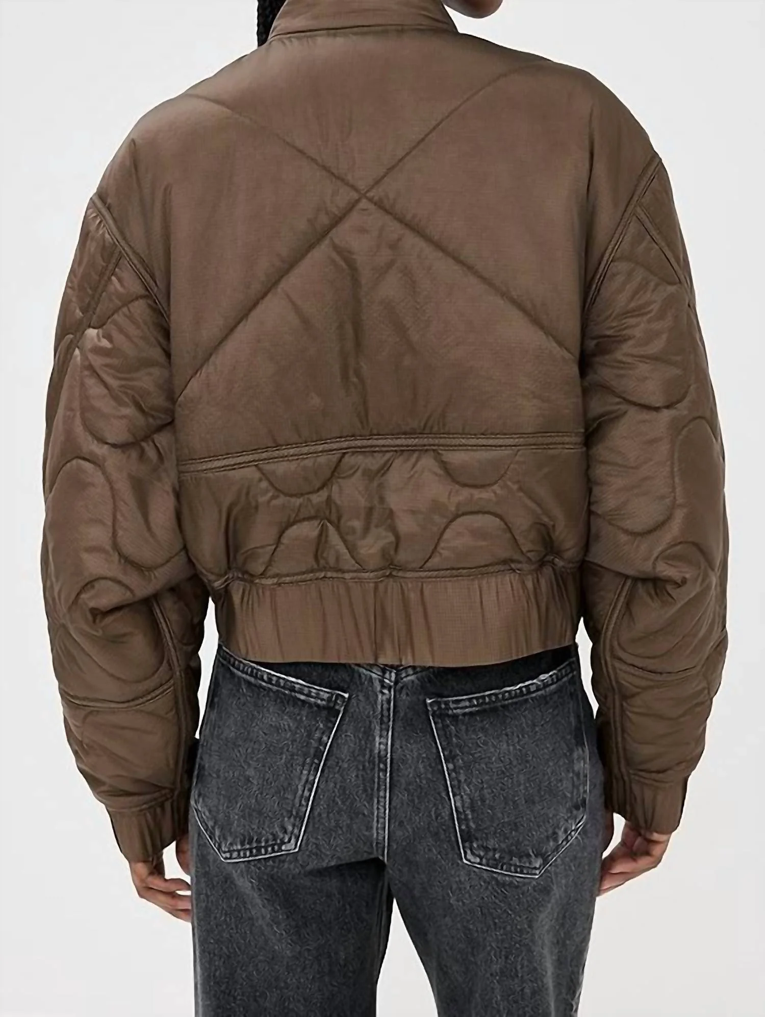 Iona Quilted Jacket In Cocoa - Image 2