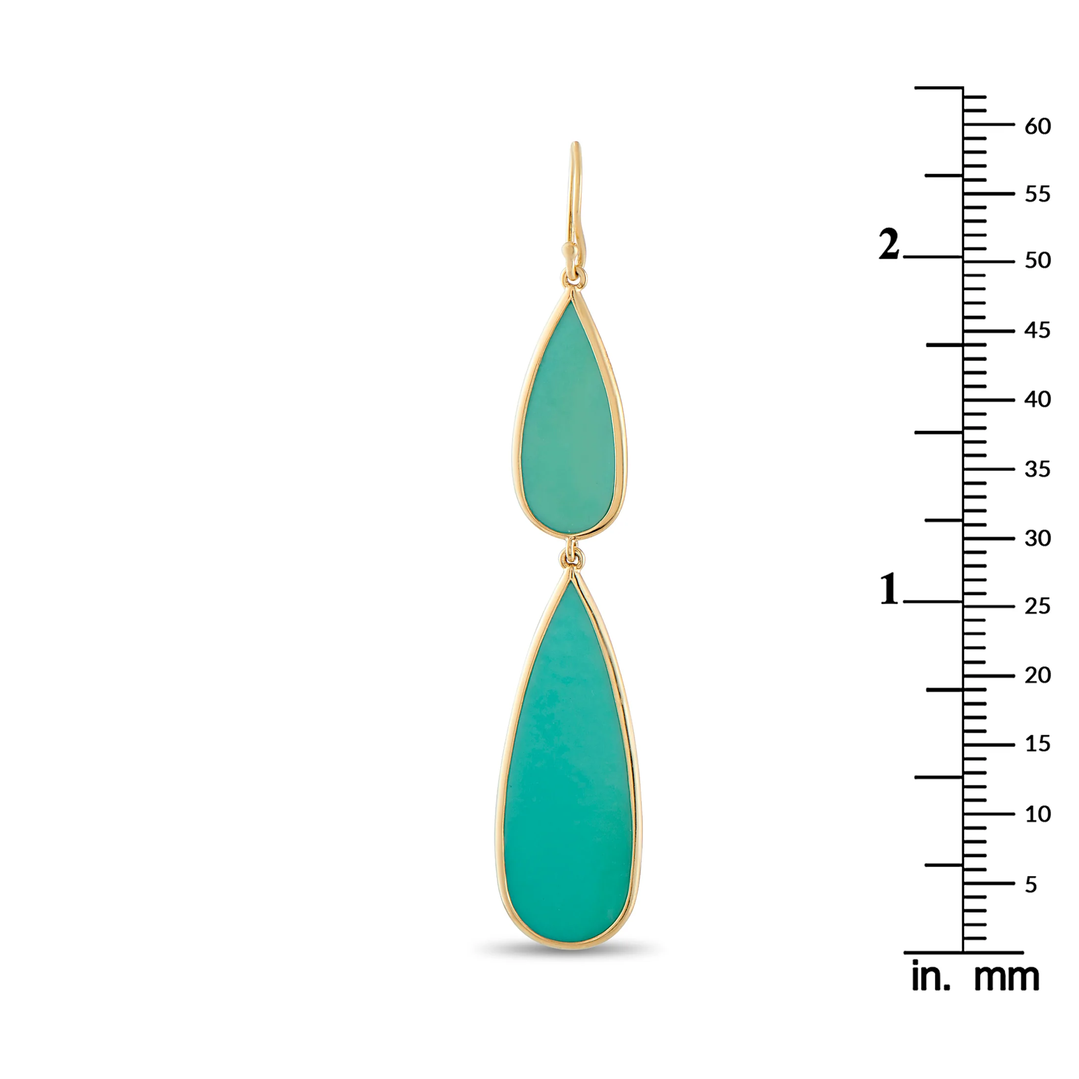 Ippolita 18K Yellow Gold Turquoise Earrings IP37-051426 - Image 4