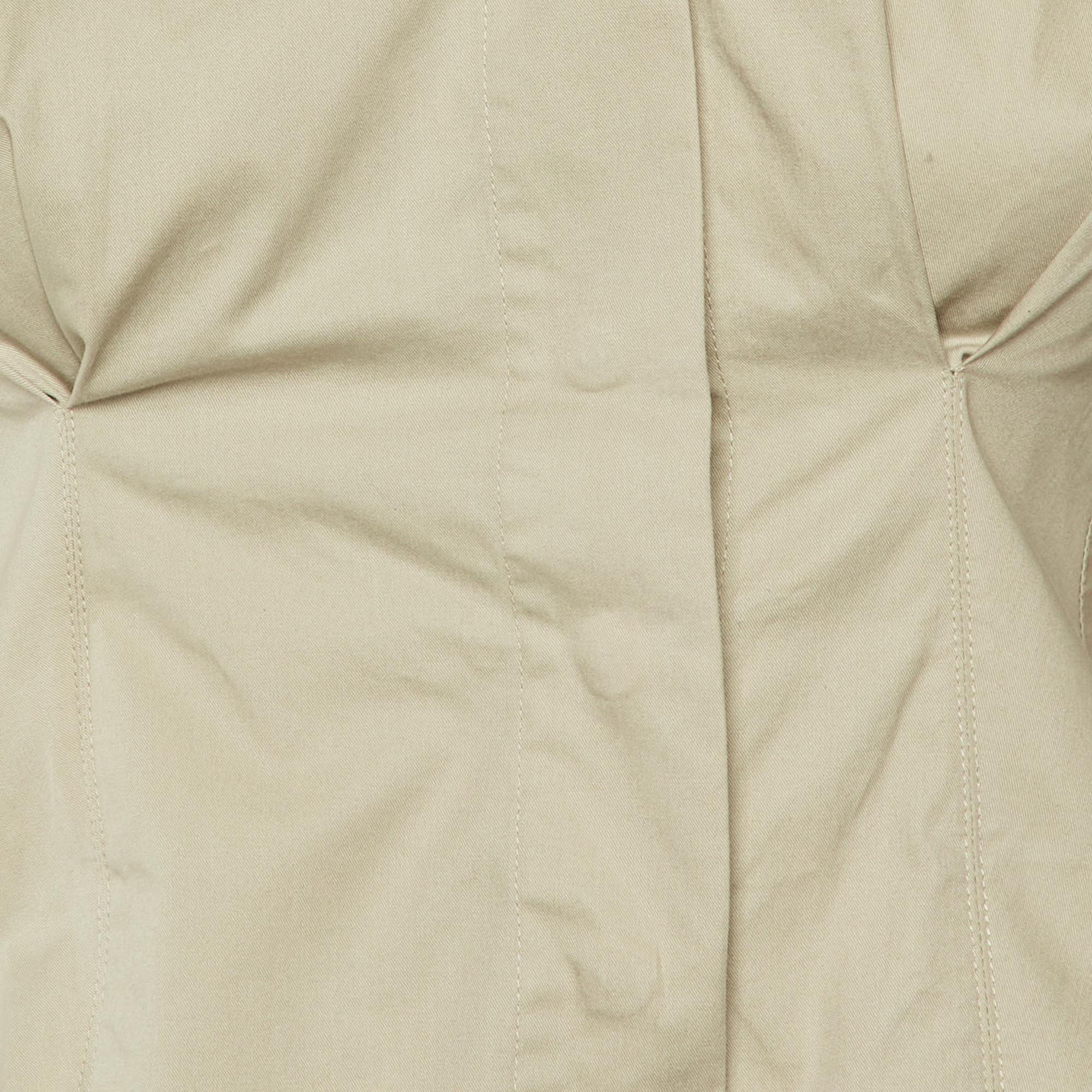Isabel Marant Etoile Beige Cotton Button Jacket - Image 3