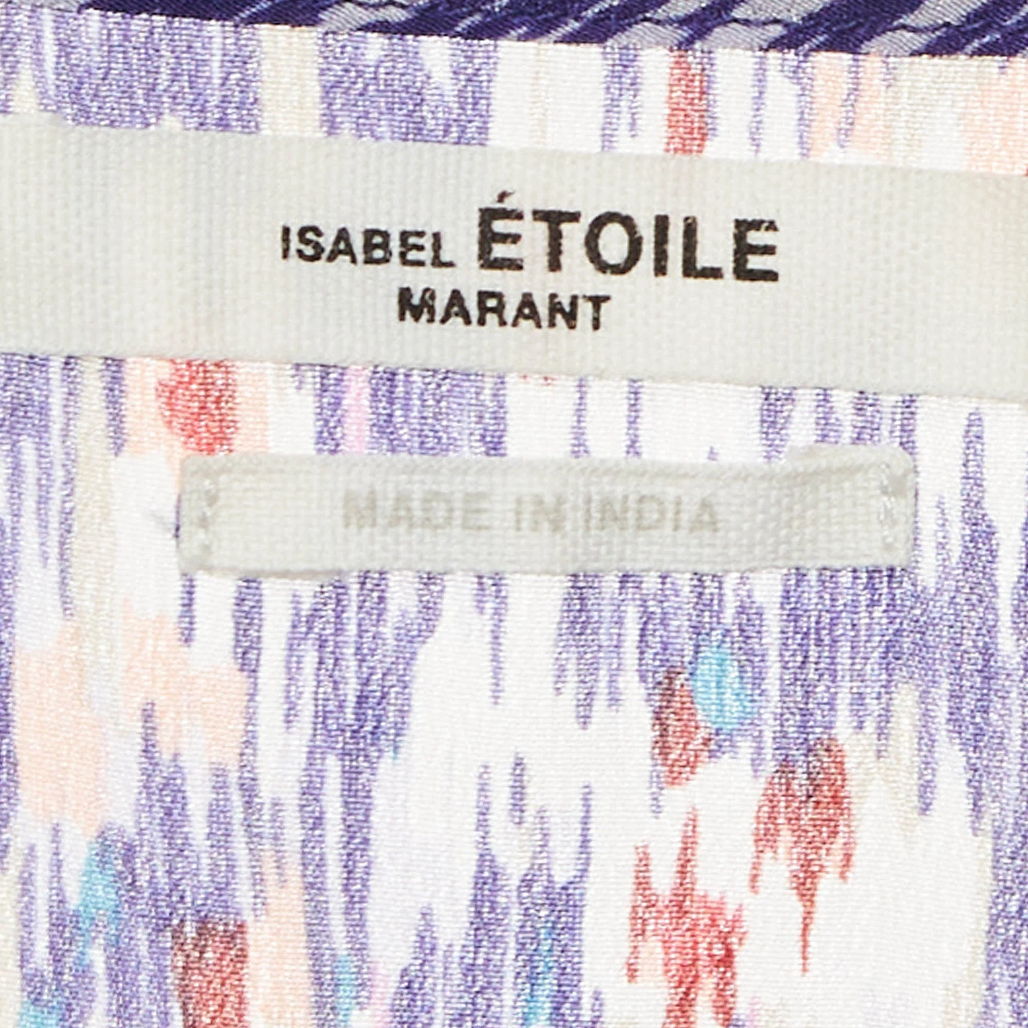 Isabel Marant Etoile Blue Abstract Print Yandra Knee Length Dress - Image 5