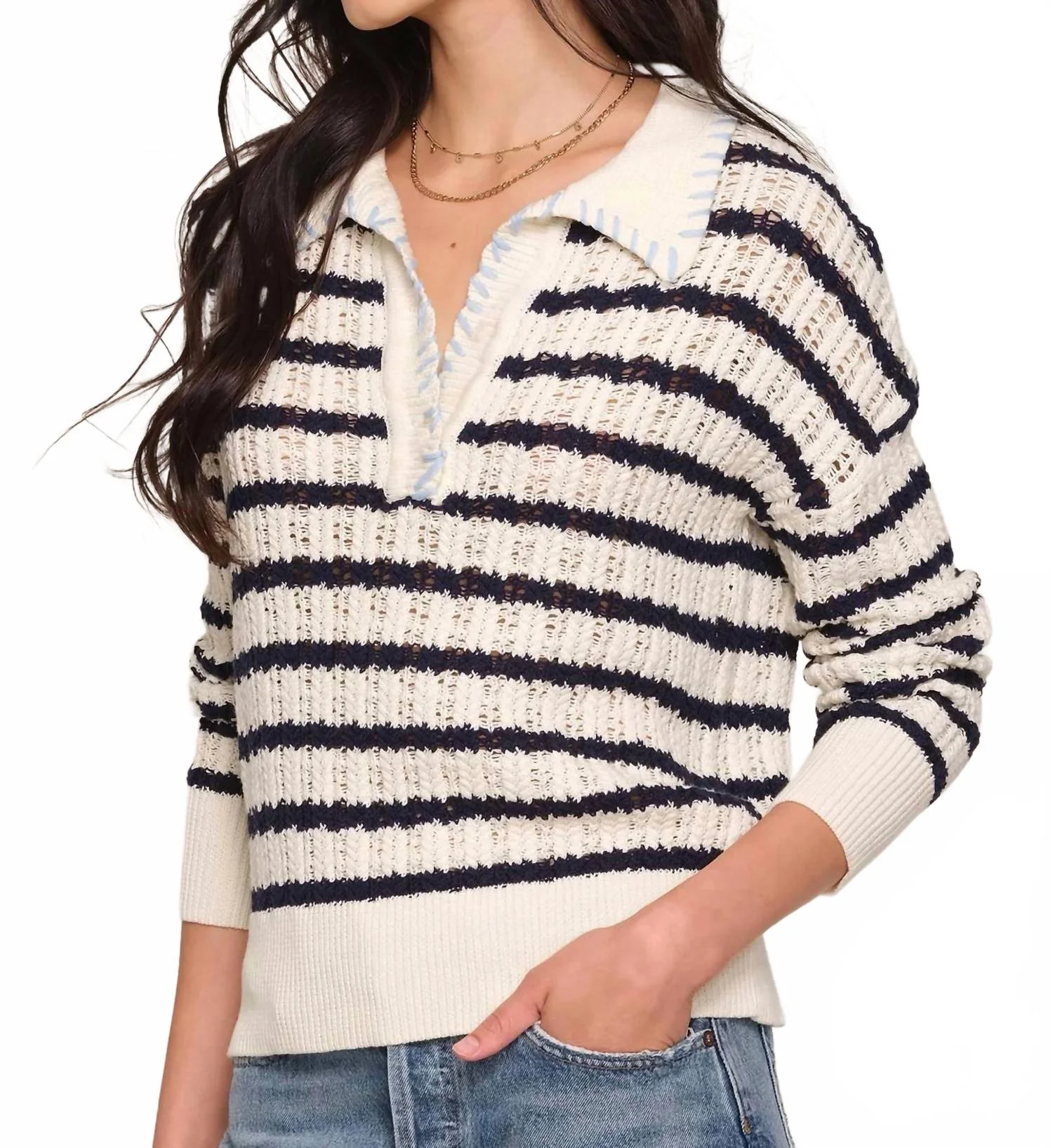 Isme Sweater In Eggshell - Image 2