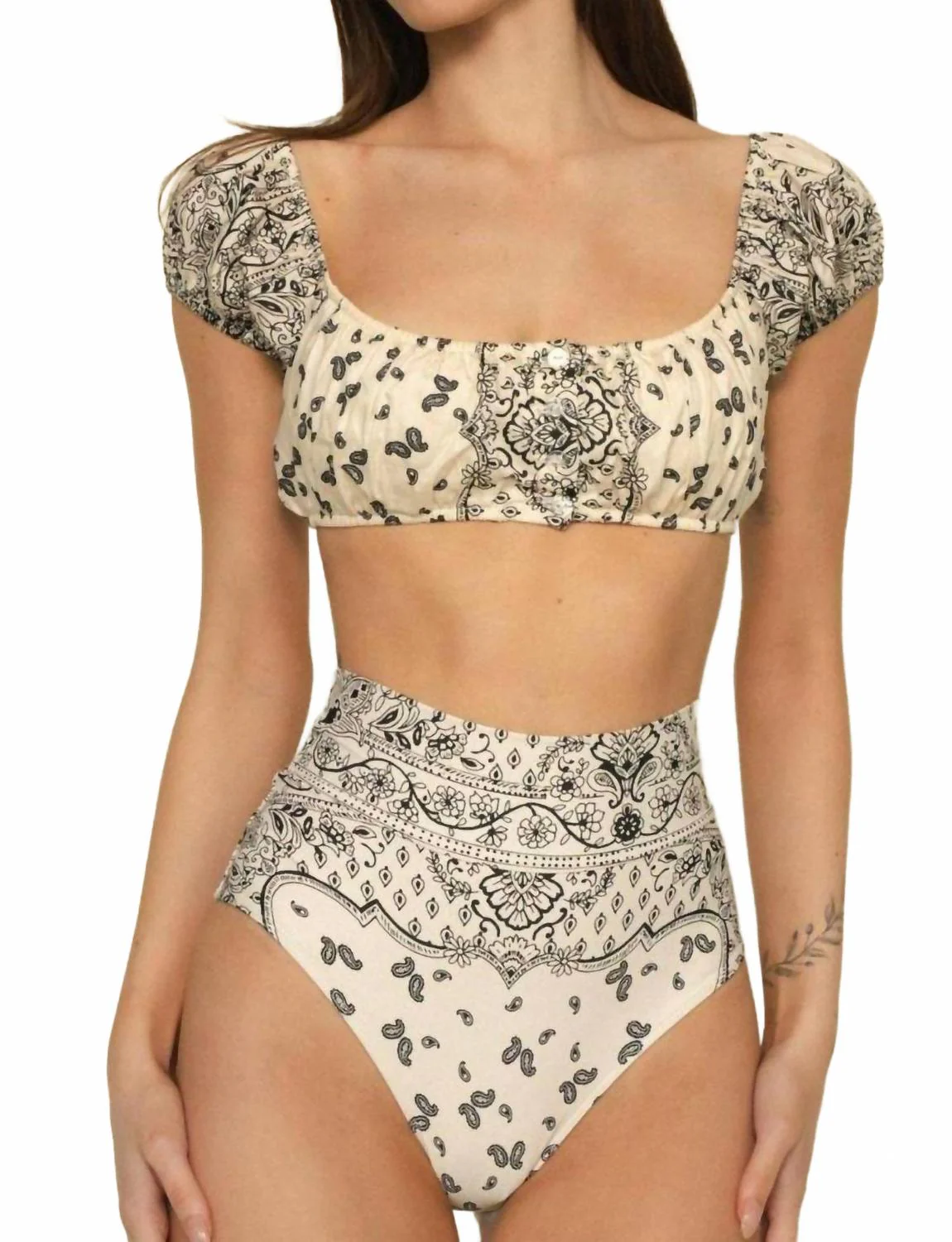 Ivy Bandana Bandita Bikini Top In White