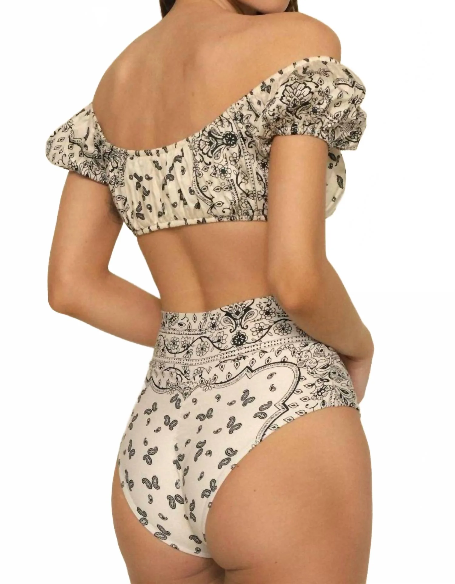 Ivy Bandana Bandita Bikini Top In White - Image 2