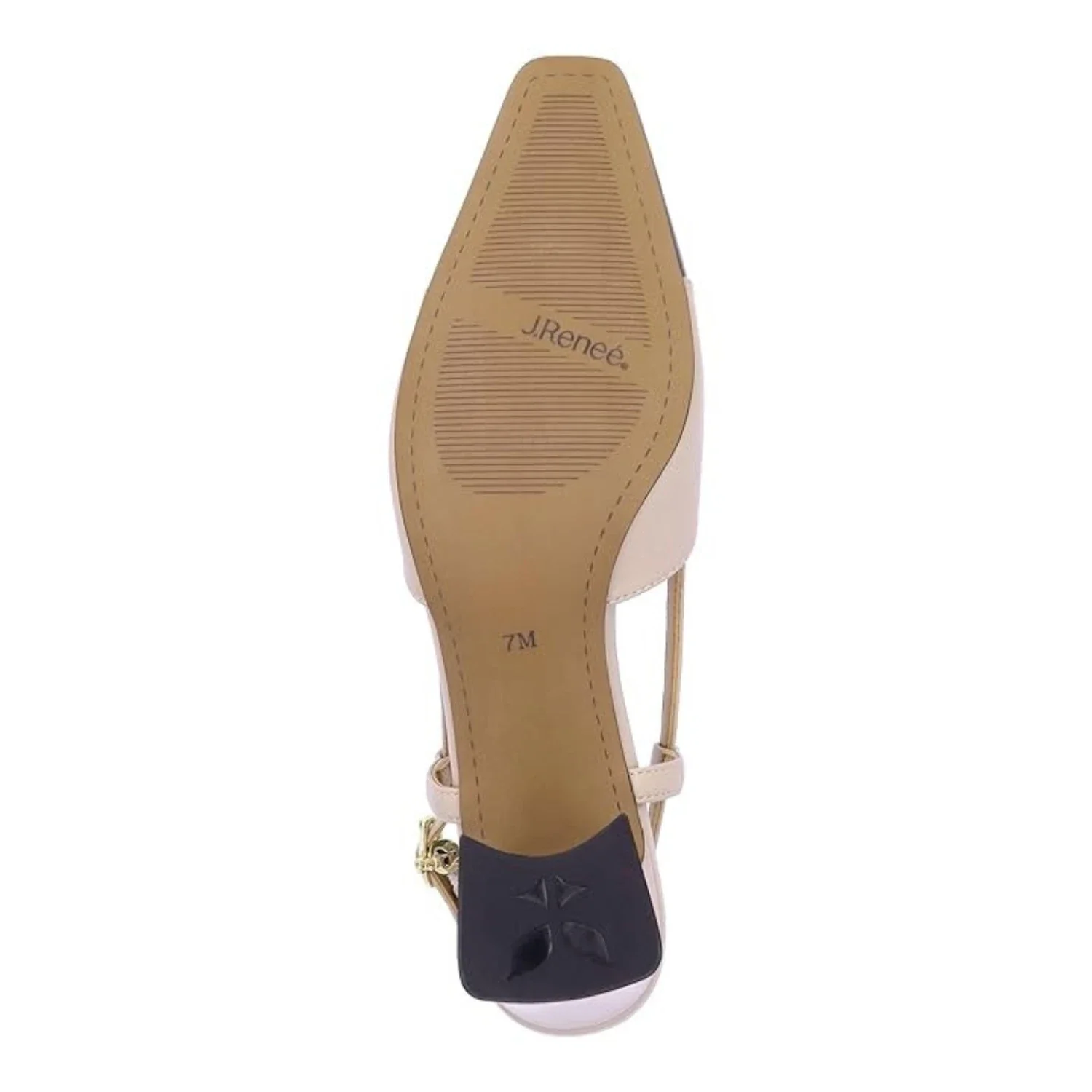 J. Renee Cyrene Pump Women's B Nude Black Square Toe Block Heel HTAT1251 - Image 5