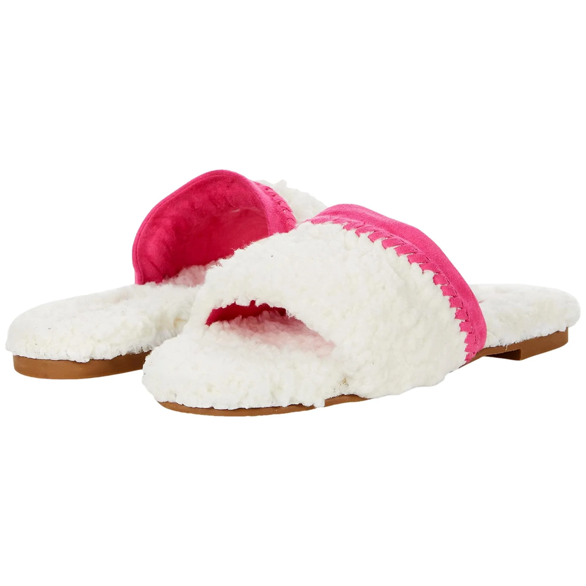 Jack Rogers Emily Slipper Ecru / Magenta 142211SL01-742 Women's