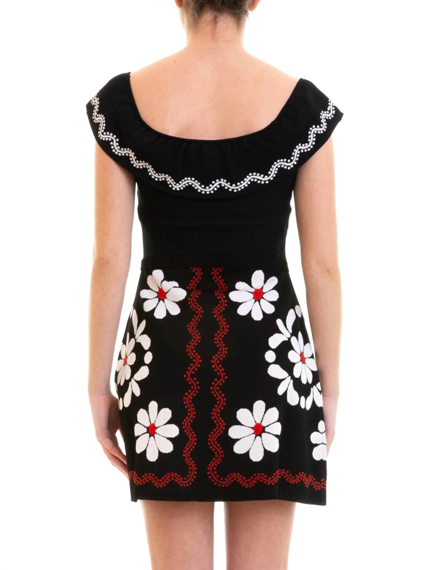 Jacquard-Knit Mini Dress In Multi - Image 5