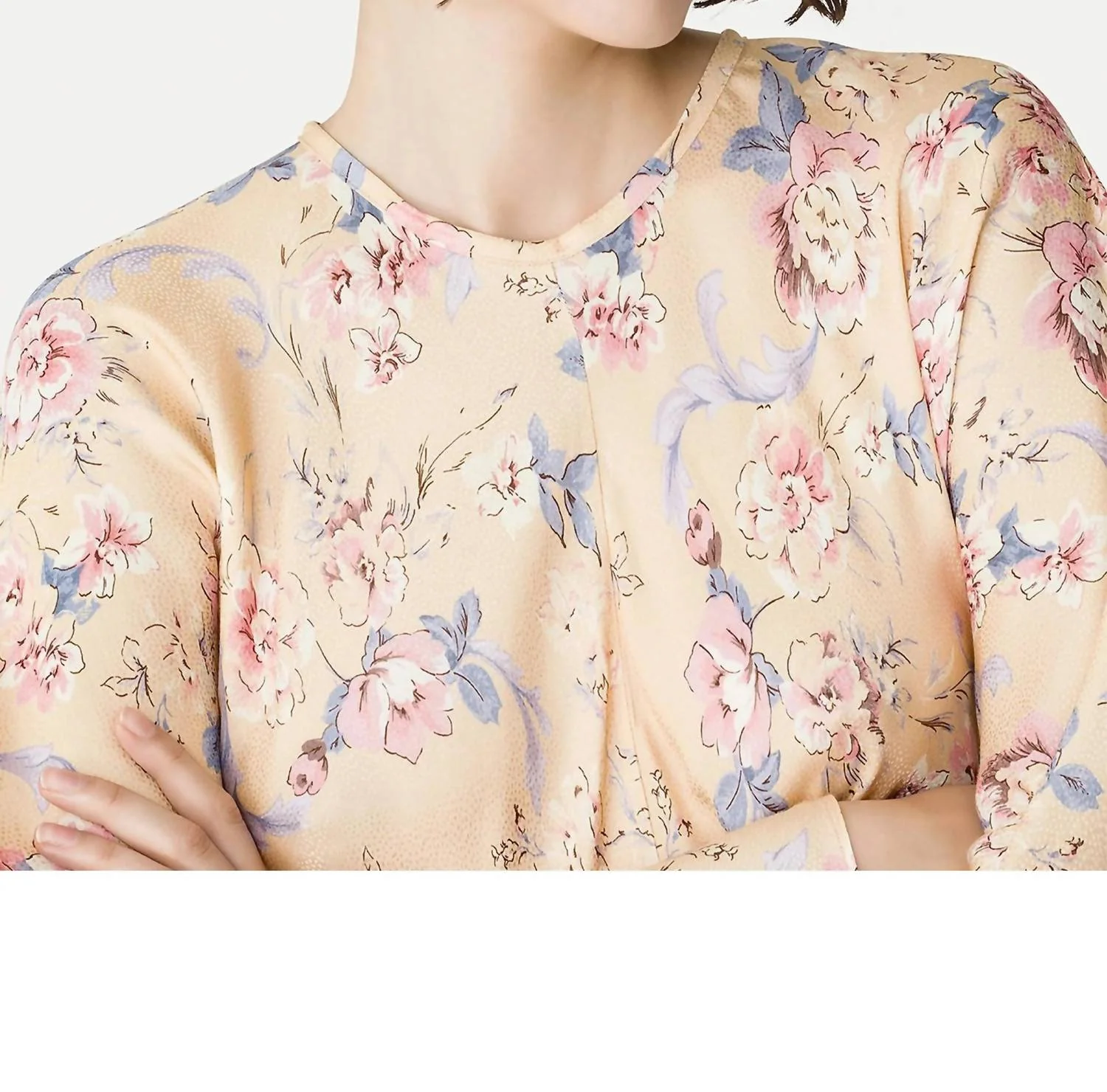 Jacquard Maxi Dress In Peonia - Image 3