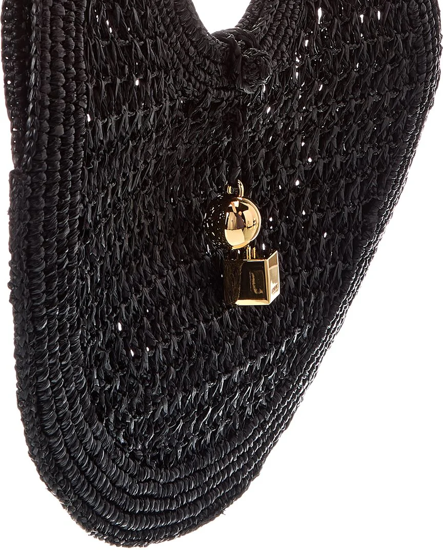 Jacquemus Spiaggia Small Raffia Round Tote - Image 3