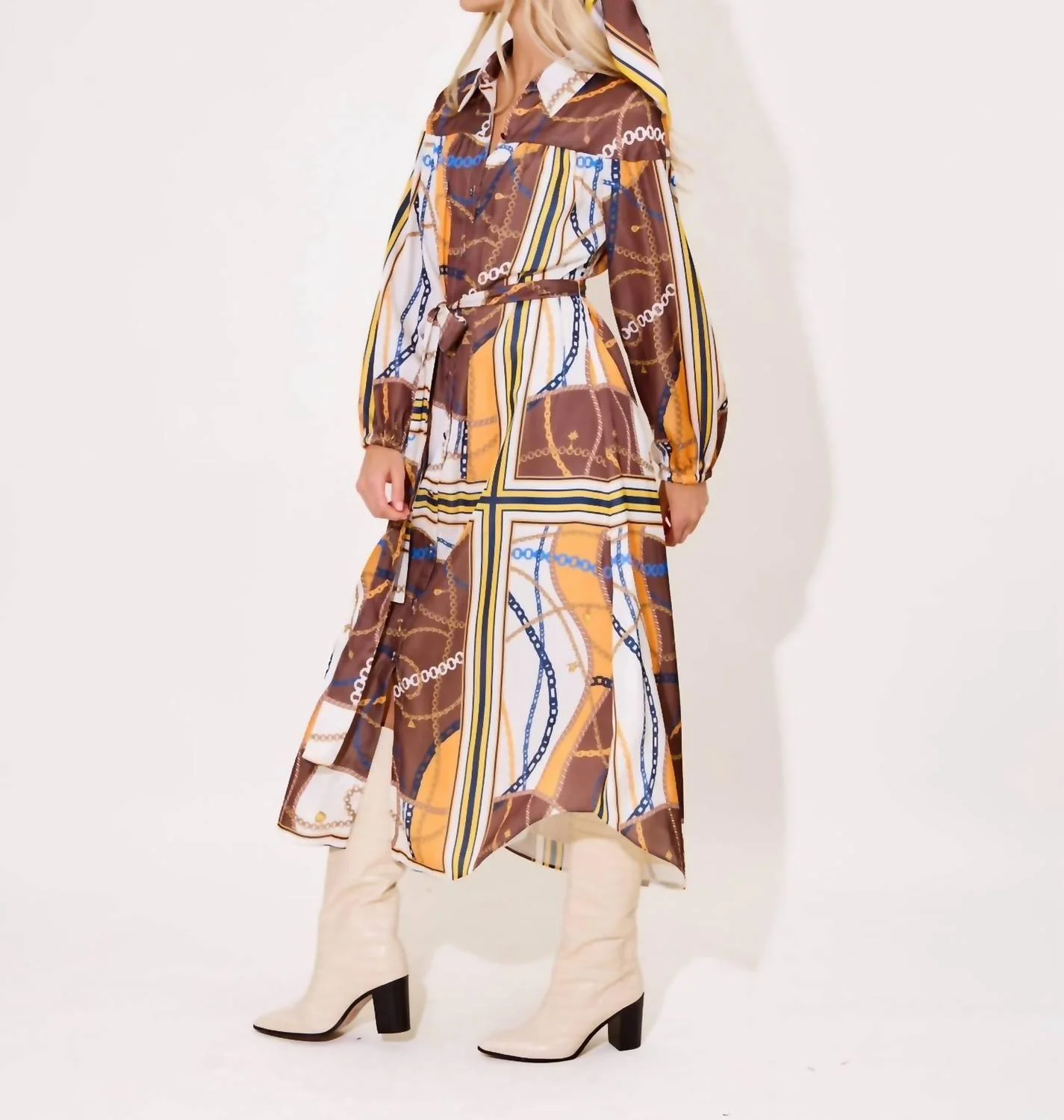 Jane Dress In Equestrian - Image 2