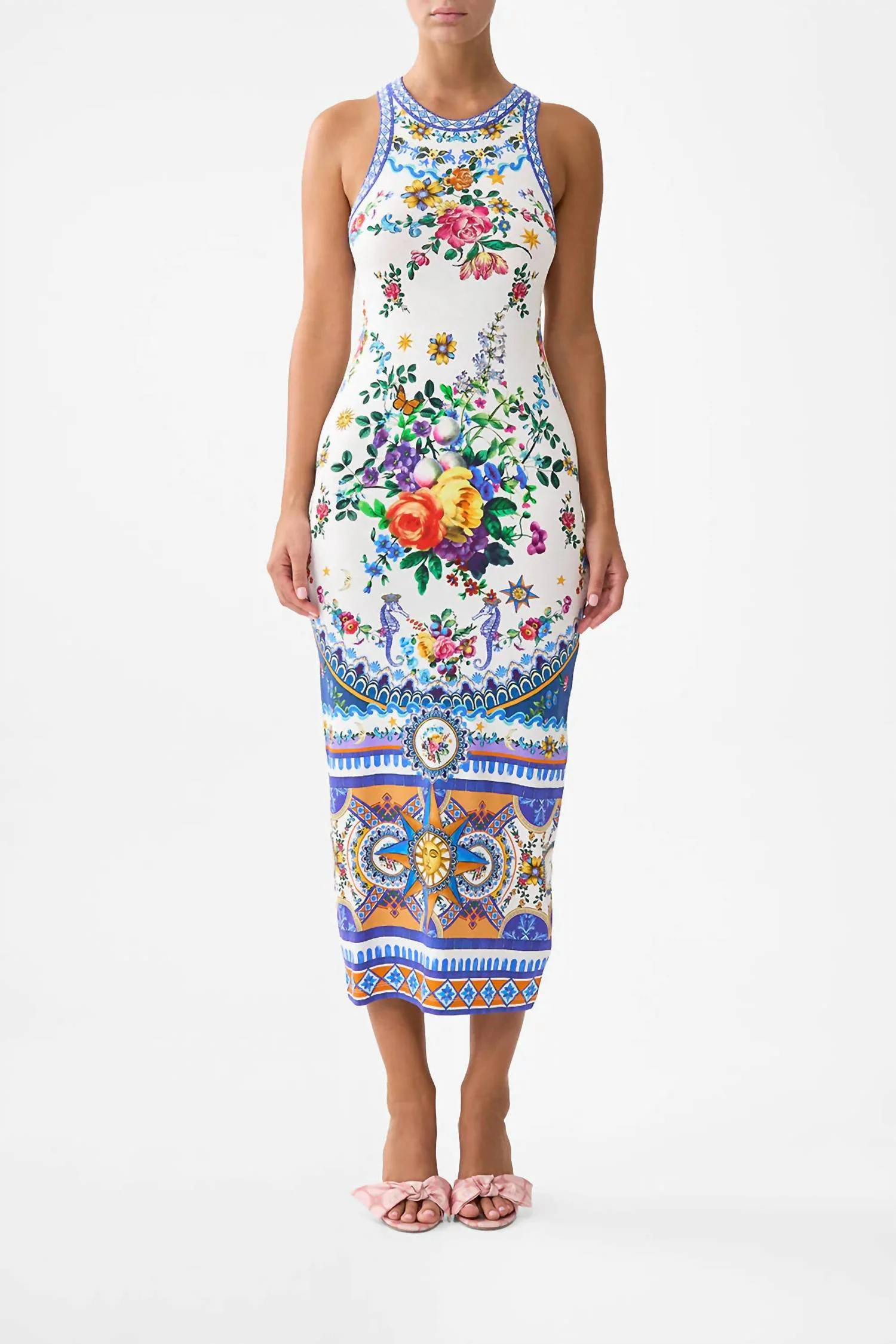 Jersey Tank Dress In Tiles Darls