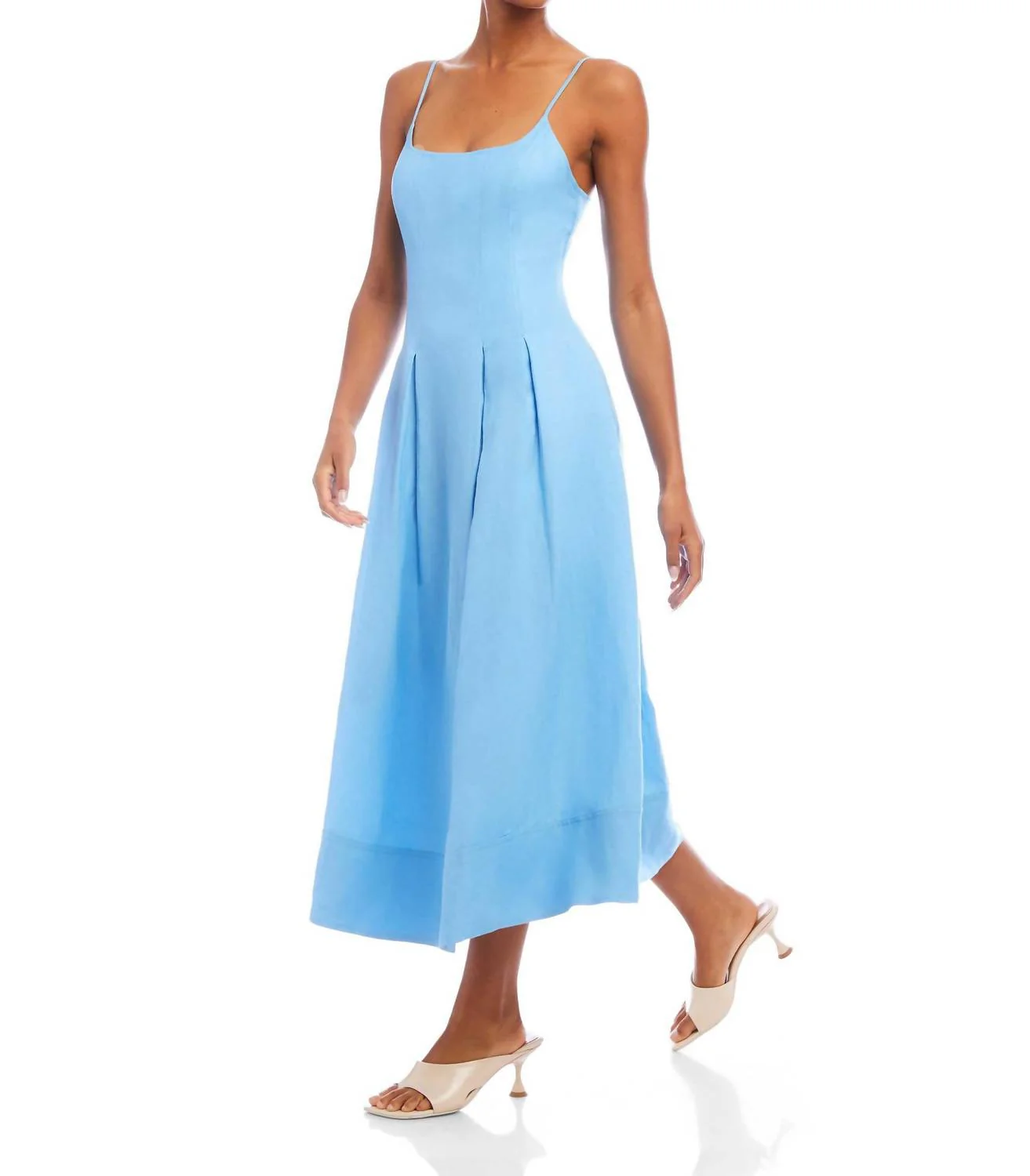 Jessa Midi Dress In Lake - Image 3