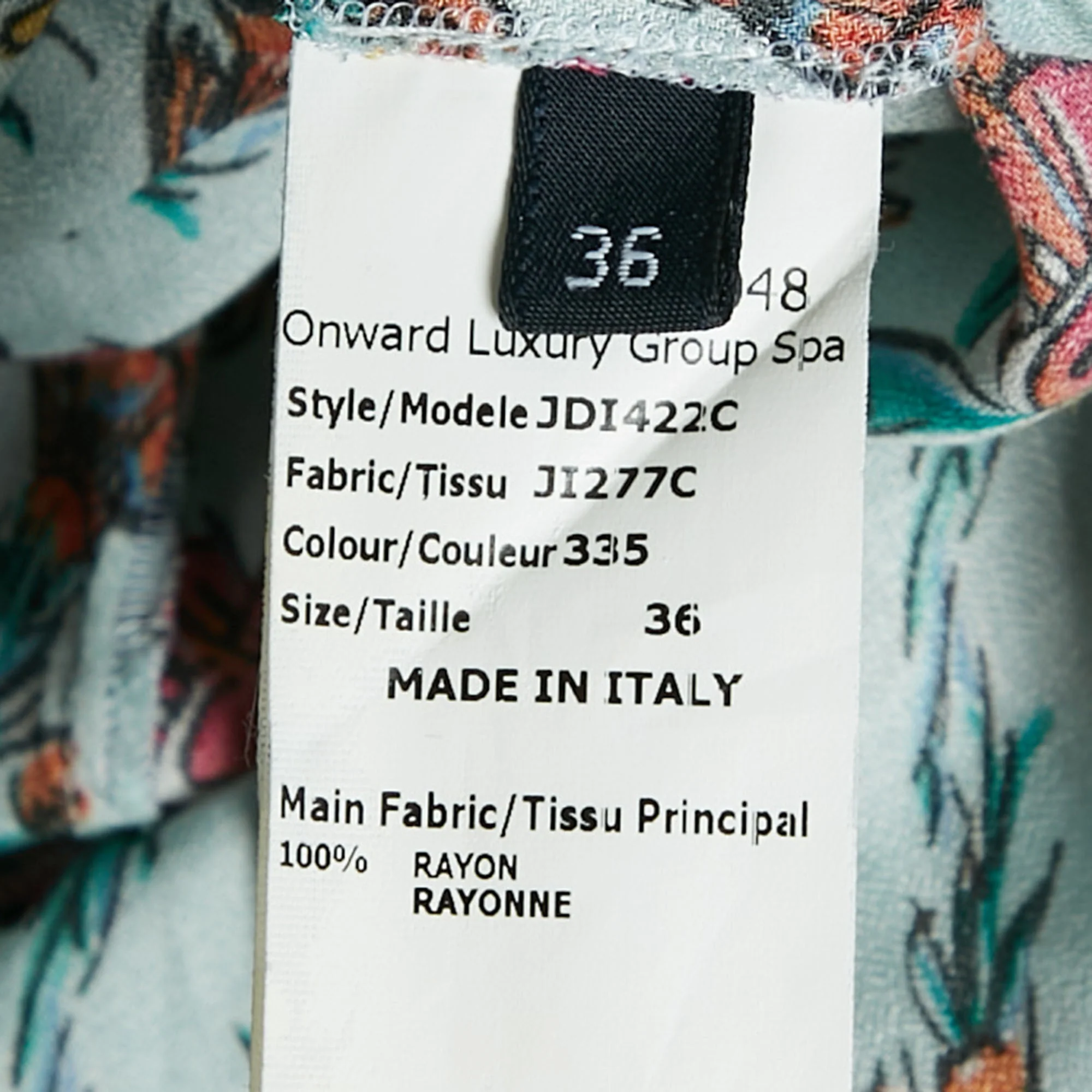 Jil Sander Multicolour Crepe Floral Print Pleated Midi Dress - Image 6