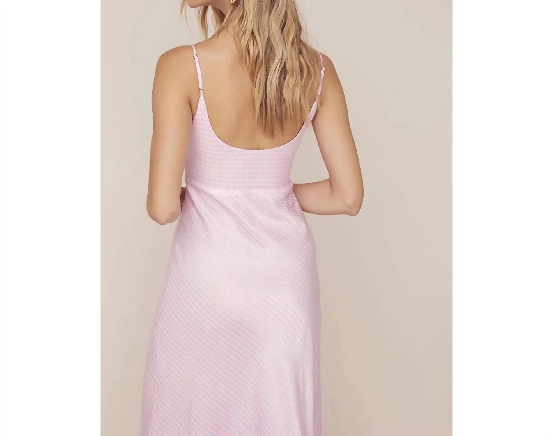 Joan Dress In Bubblegum Pink - Image 2