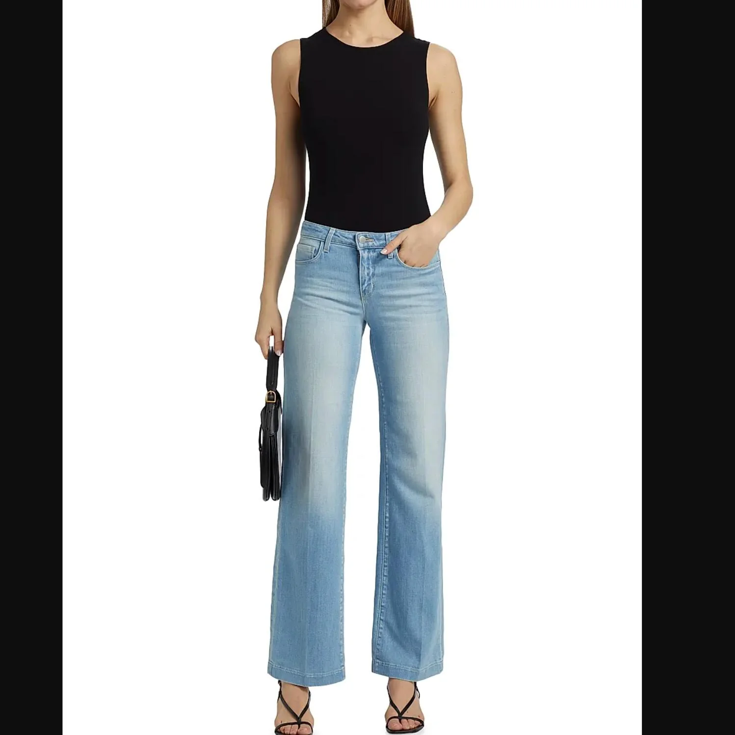 Joanne Low-Rise Wide Leg Jean In Essex Light Blue - Image 3