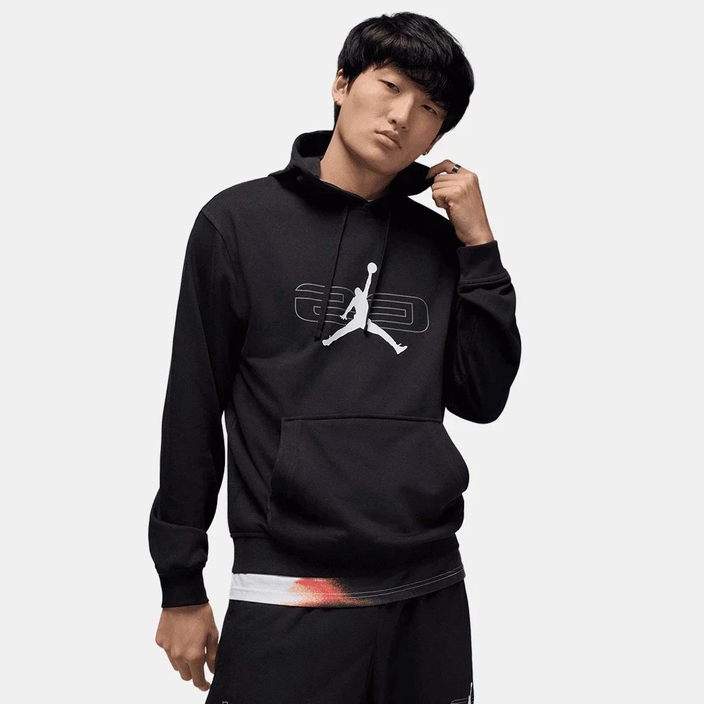 Jordan Sport Crossover Hoodie Men Black Graphic Print Fleece Pullover DSGL195