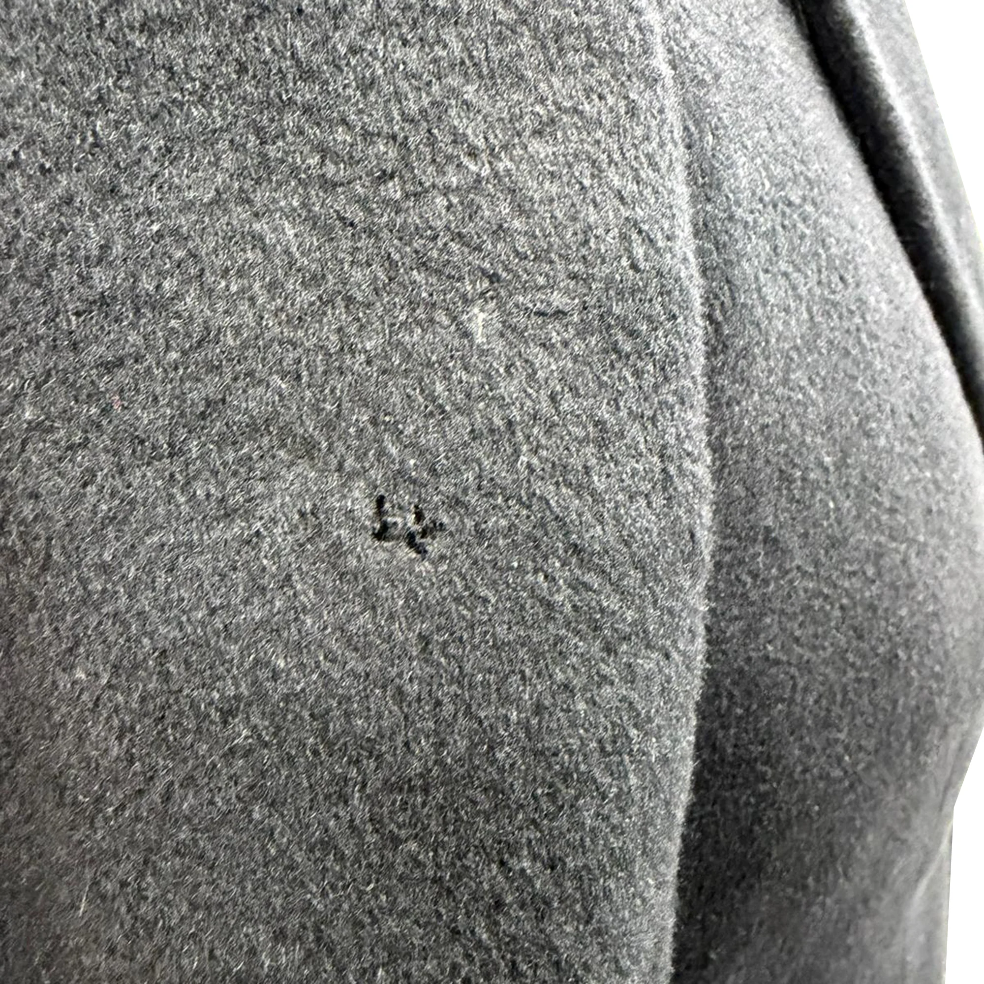 Joseph Single-Breasted Coat with Pockets in Navy Blue Wool - Image 3