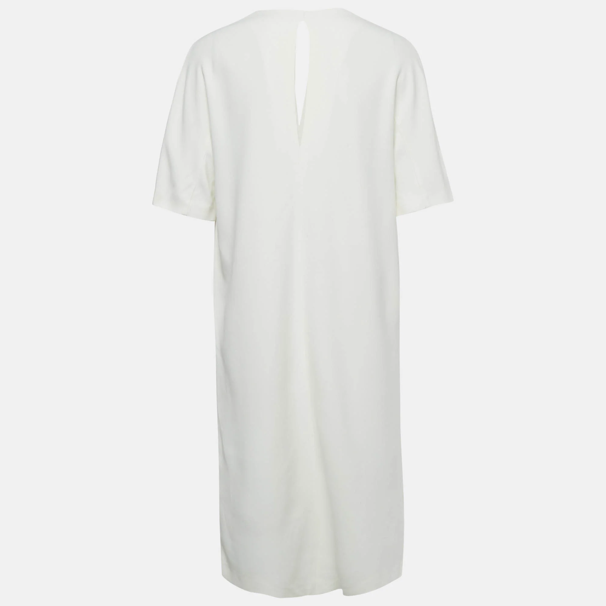 Joseph White Crepe Shift Dress - Image 2