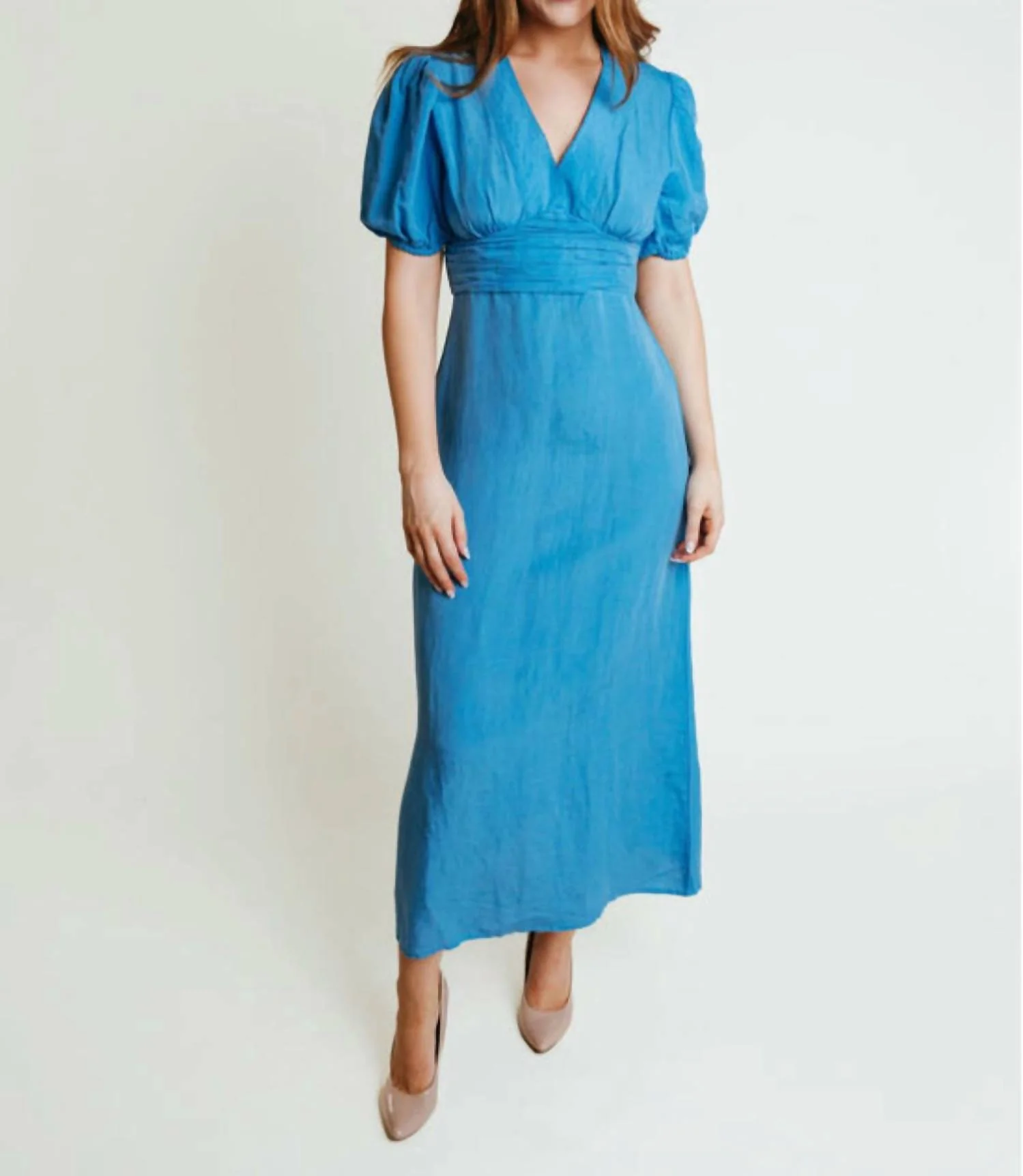 Josie Midi Dress In Blue