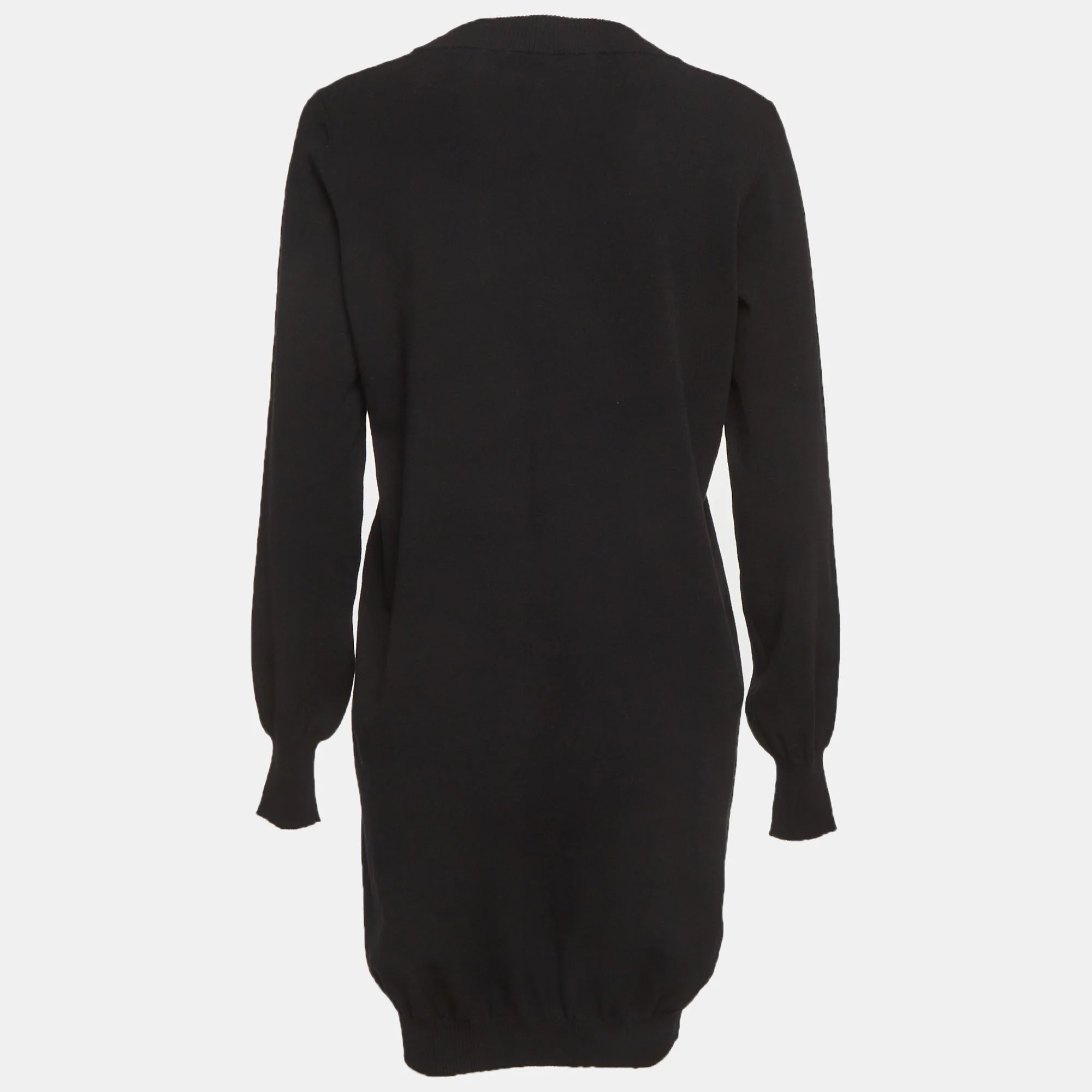 Just Cavalli Black Logo Intarsia Knit Sweater Dress - Image 3