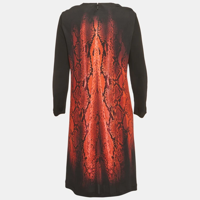 Just Cavalli Black & Red Printed Jersey Mini Dress - Image 3
