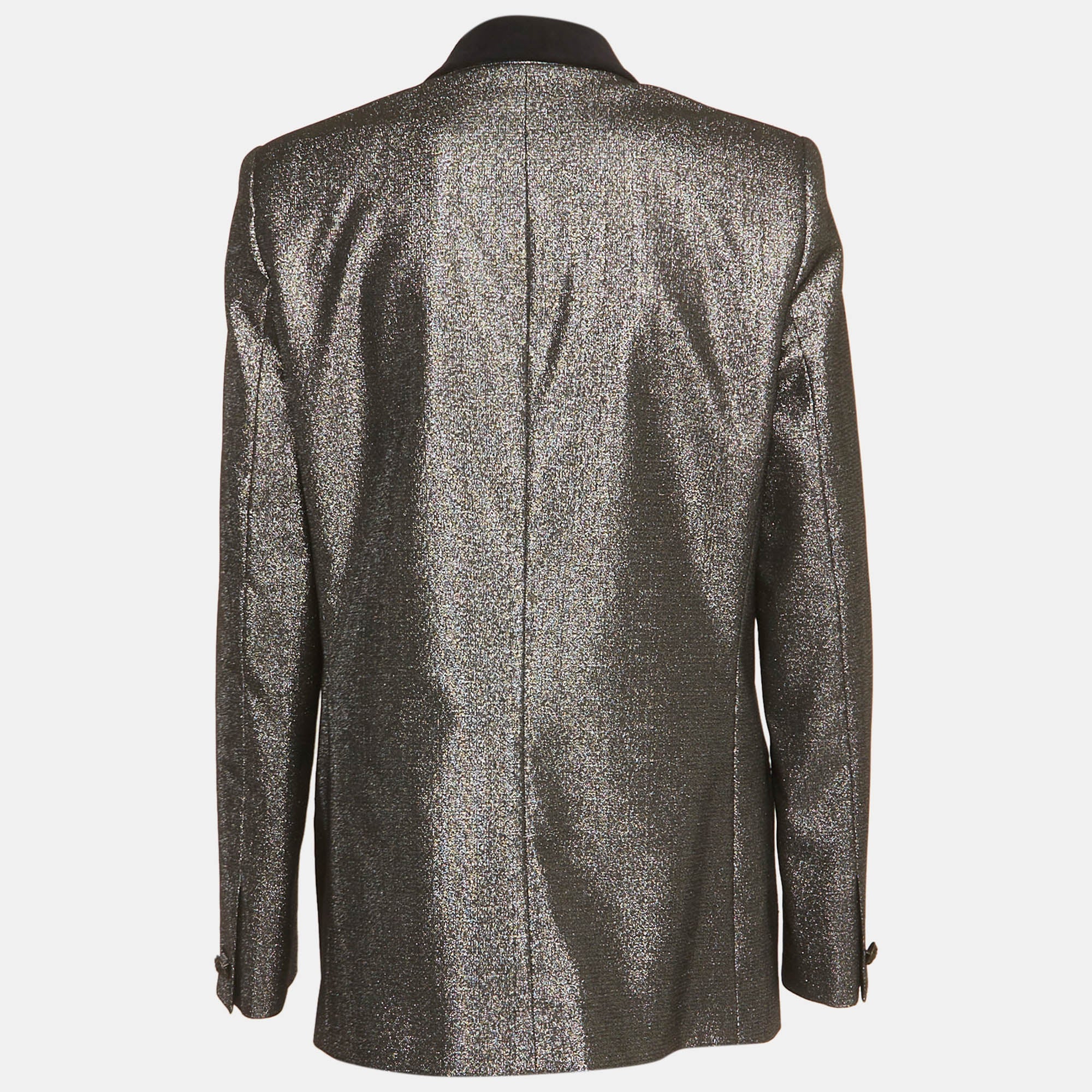 Just Cavalli Metallic Cotton Blend Blazer - Image 2