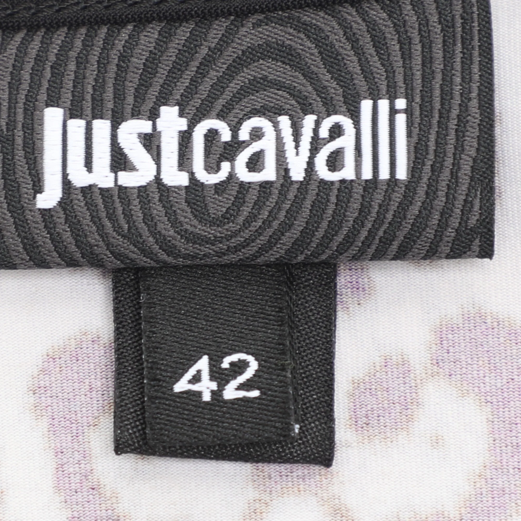 Just Cavalli Multicolor Stretch Satin Sleeveless Midi Dresses - Image 5