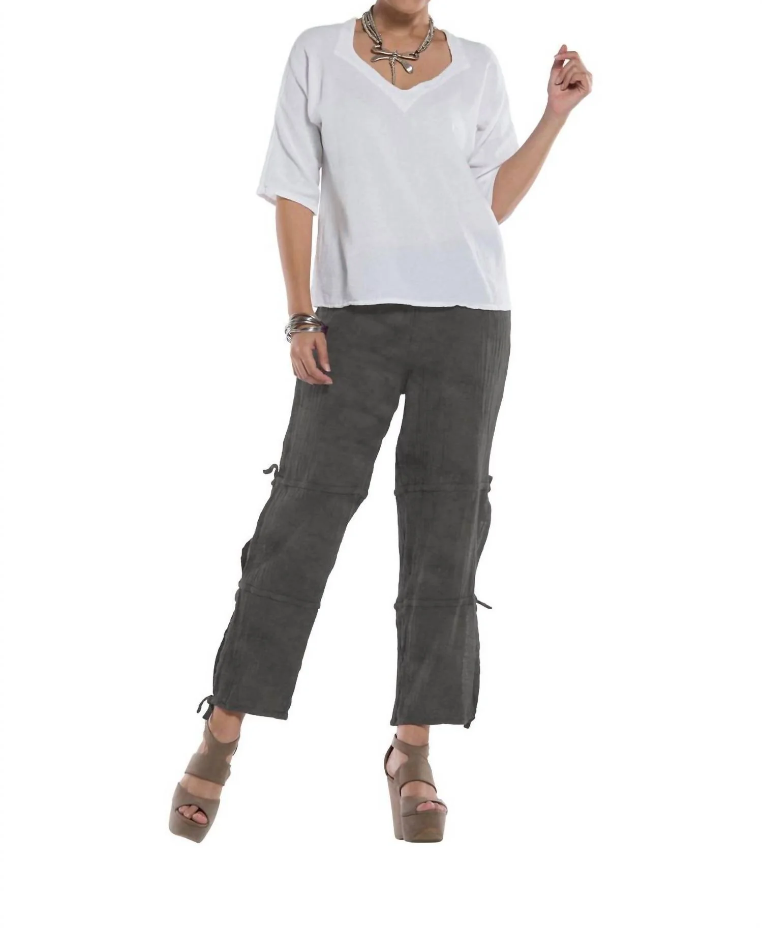 Kally Pant In Washed Black