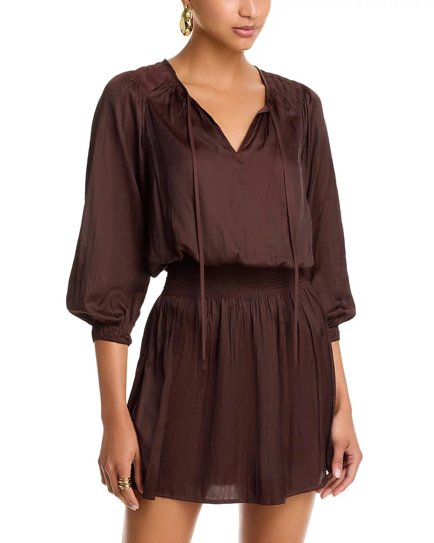 Kari Mini Dress In Espresso
