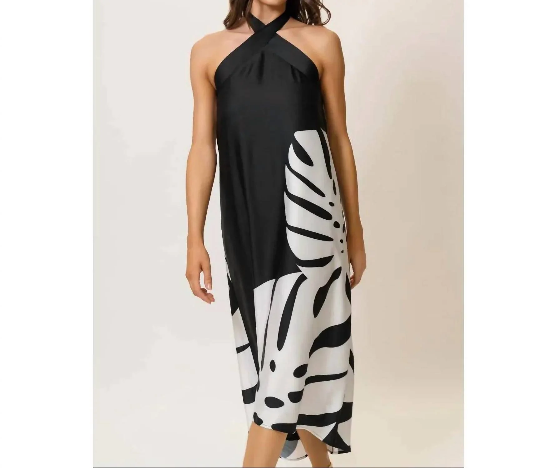Karoline Dress In Black - Image 2