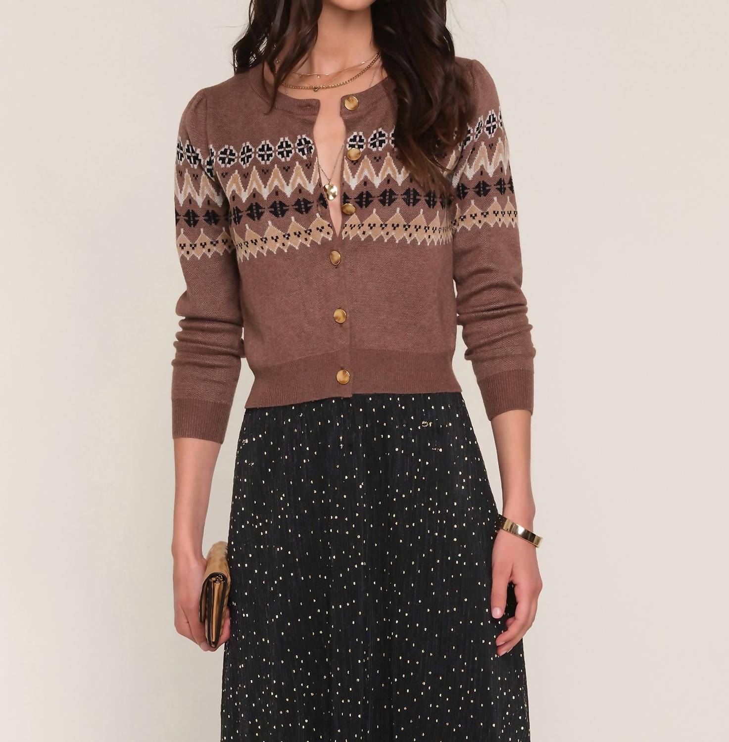 Keane Cardigan In Mocha
