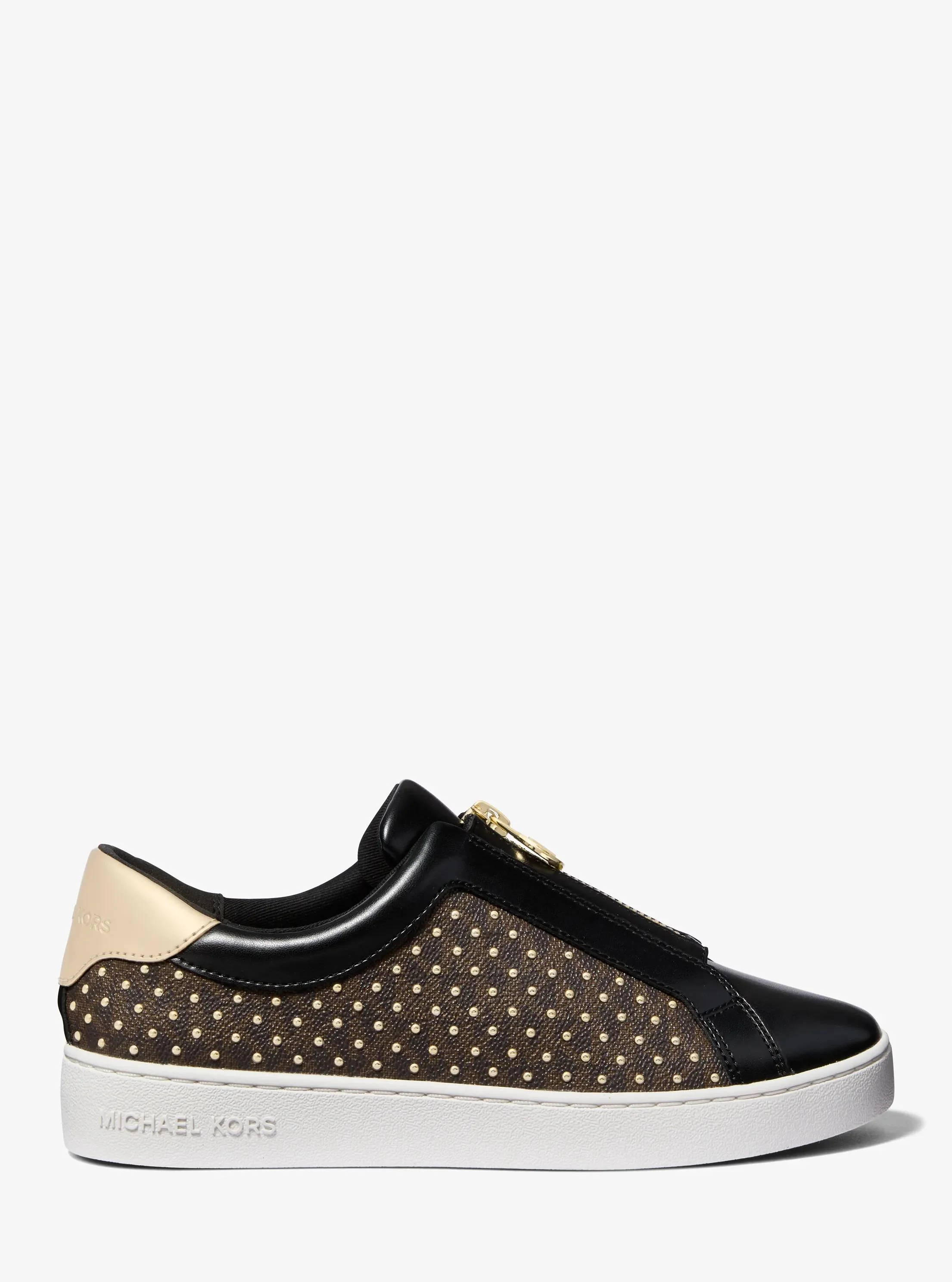 Keaton Embellished Signature Logo Zip-Up Trainer - Image 3