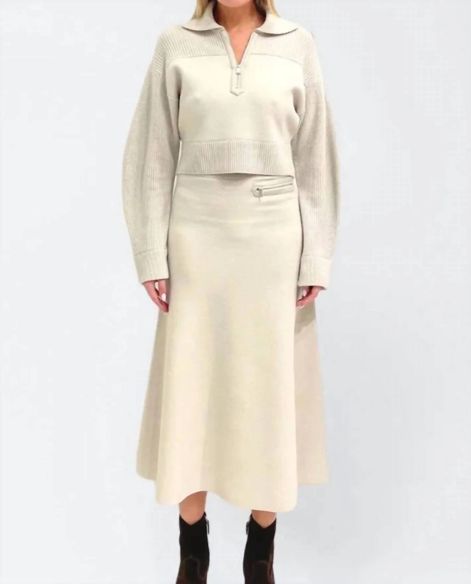 Kellie Pullover Sweater In Cream