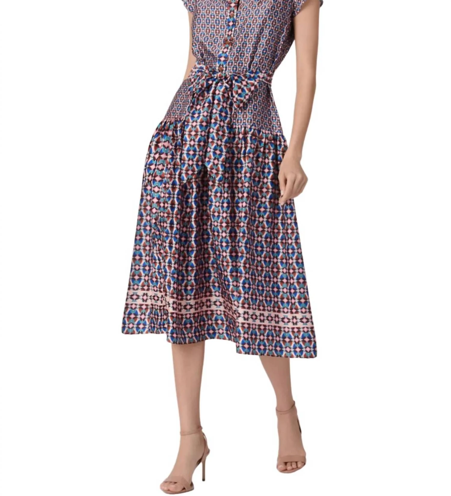 Kennedy Dress In Blush Multi