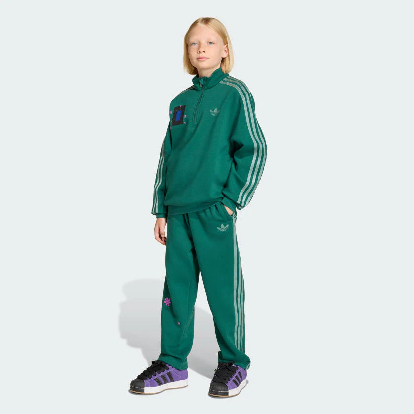Kids' adidas adidas MINECRAFT LOOSE HALFZIP CREW Sweatshirt - Image 3