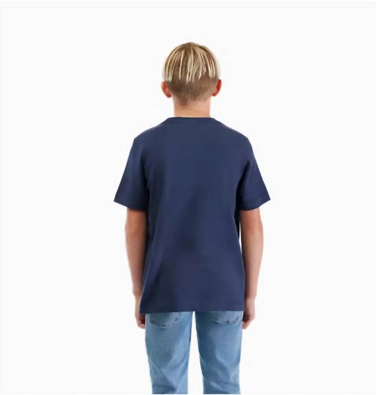 Kid's Bark Tee In Midnight Blue - Image 2