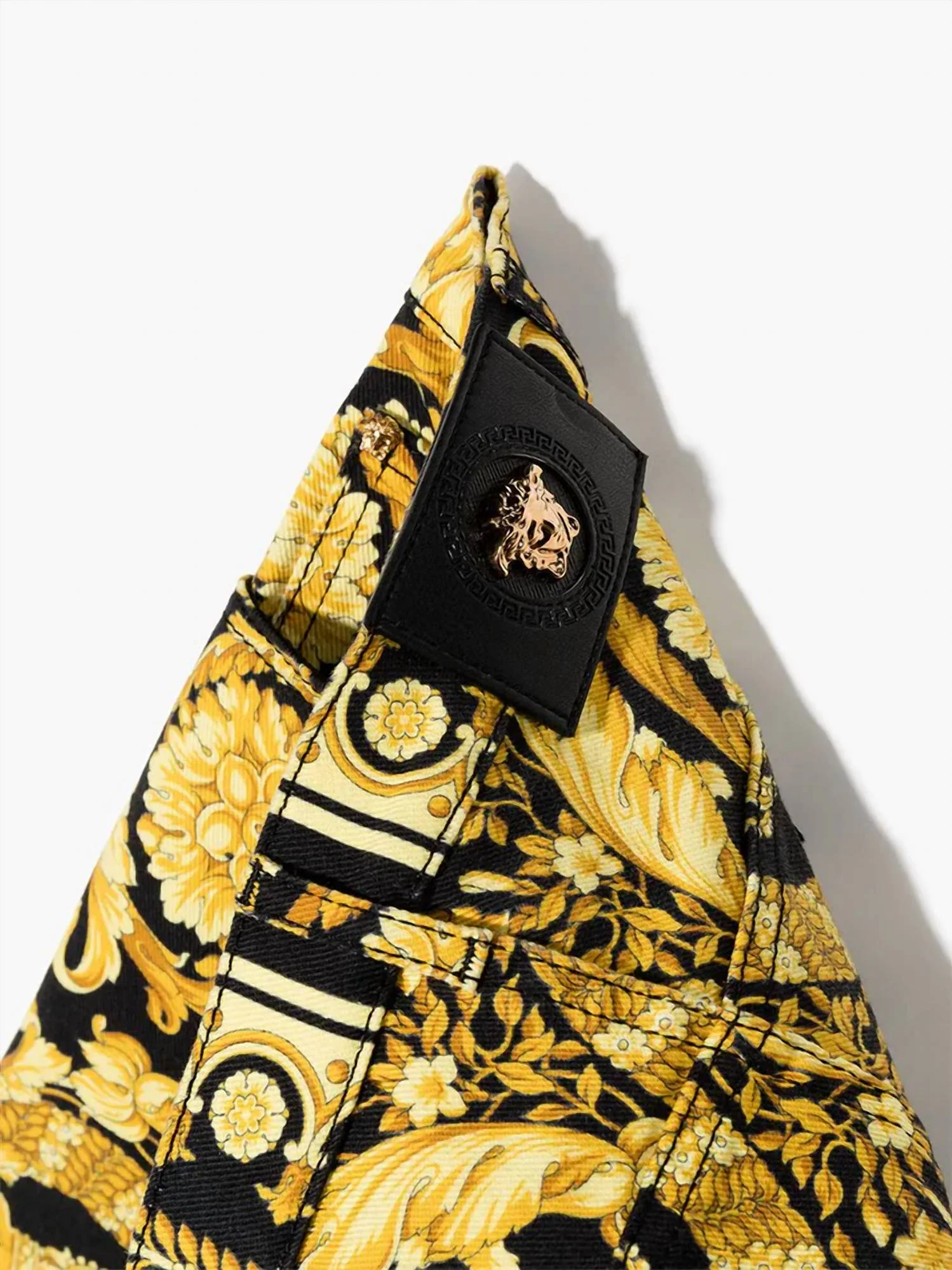 Kid's Barocco Jeans In Black & Gold - Image 5
