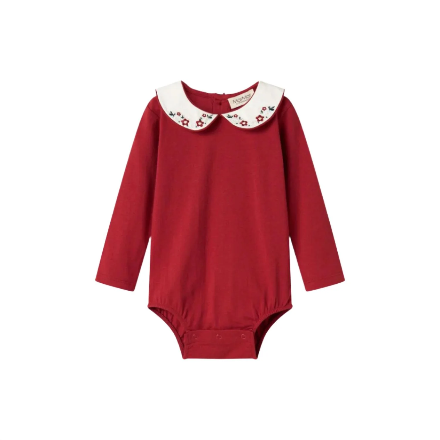 Kid's Becki Bodysuit In Hibiscus Red