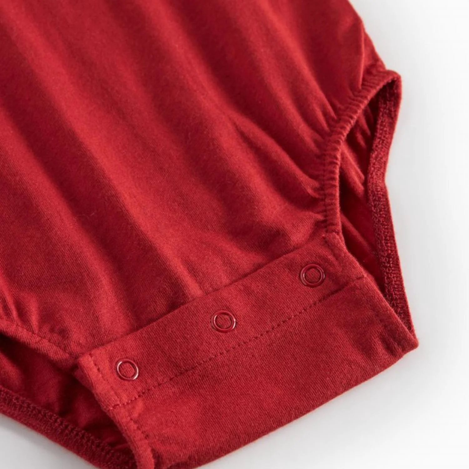 Kid's Becki Bodysuit In Hibiscus Red - Image 4