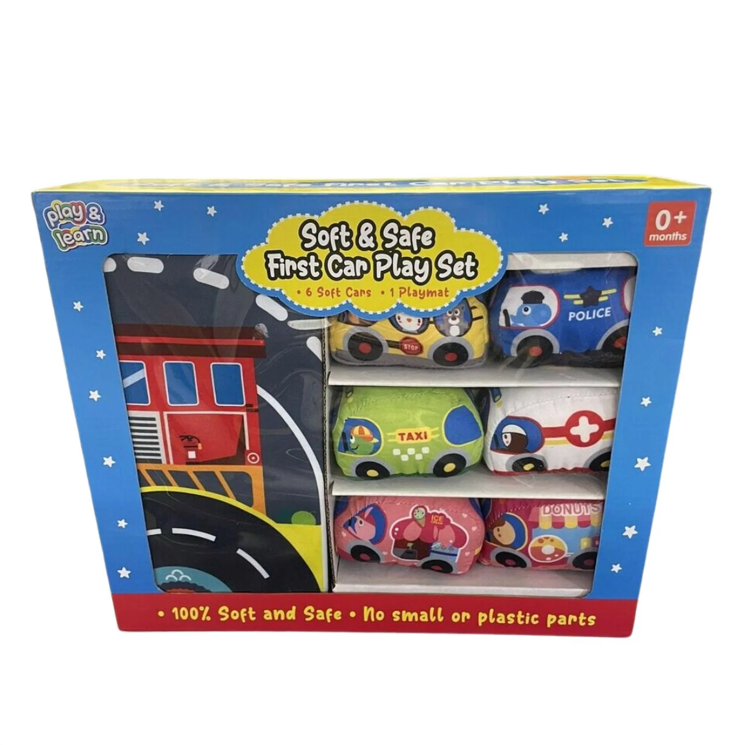 Kid's Soft & Safe First Car Playset In Multicolor