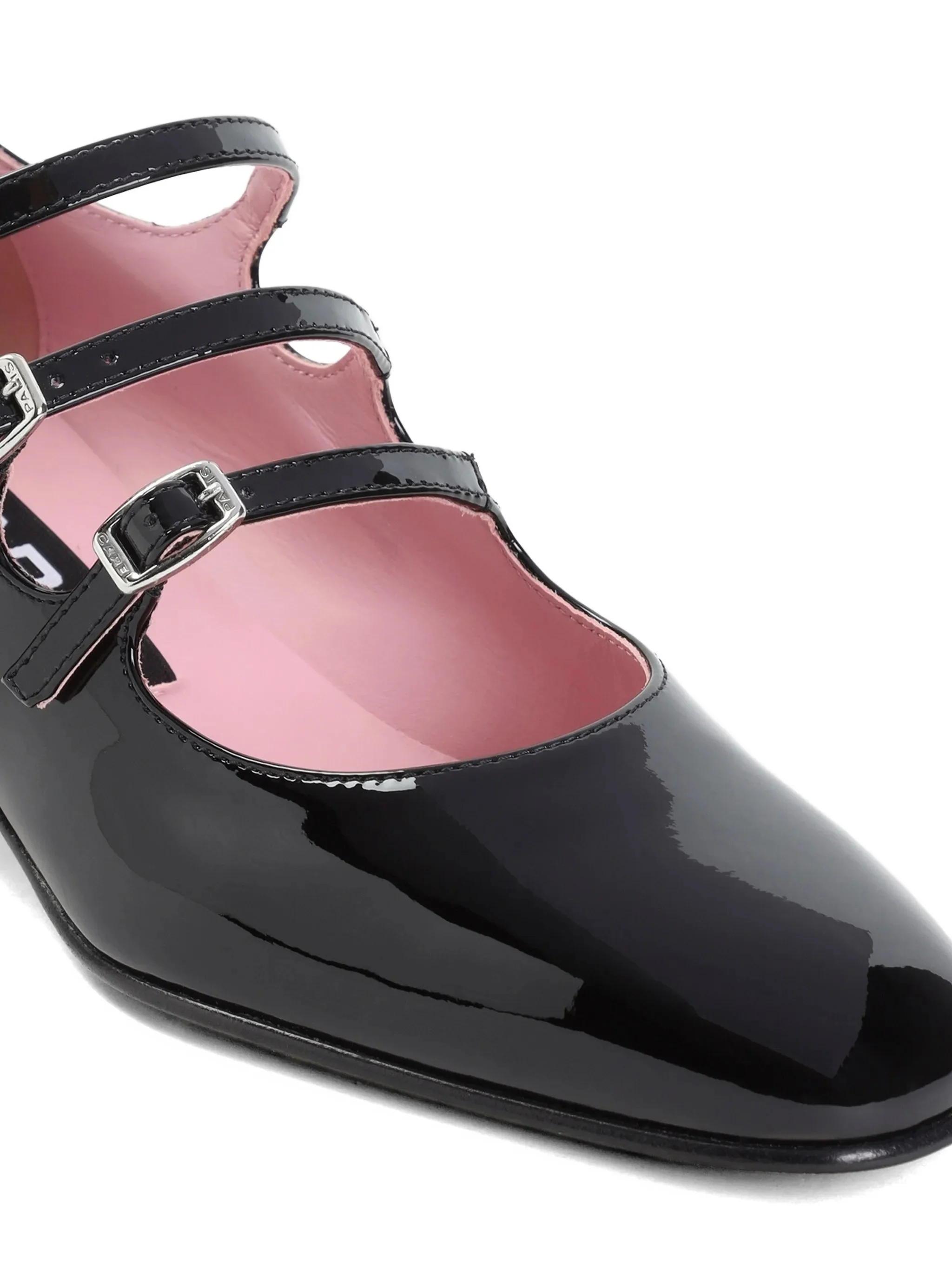 Kina Patent Leather Block Heel Shoes - Image 3