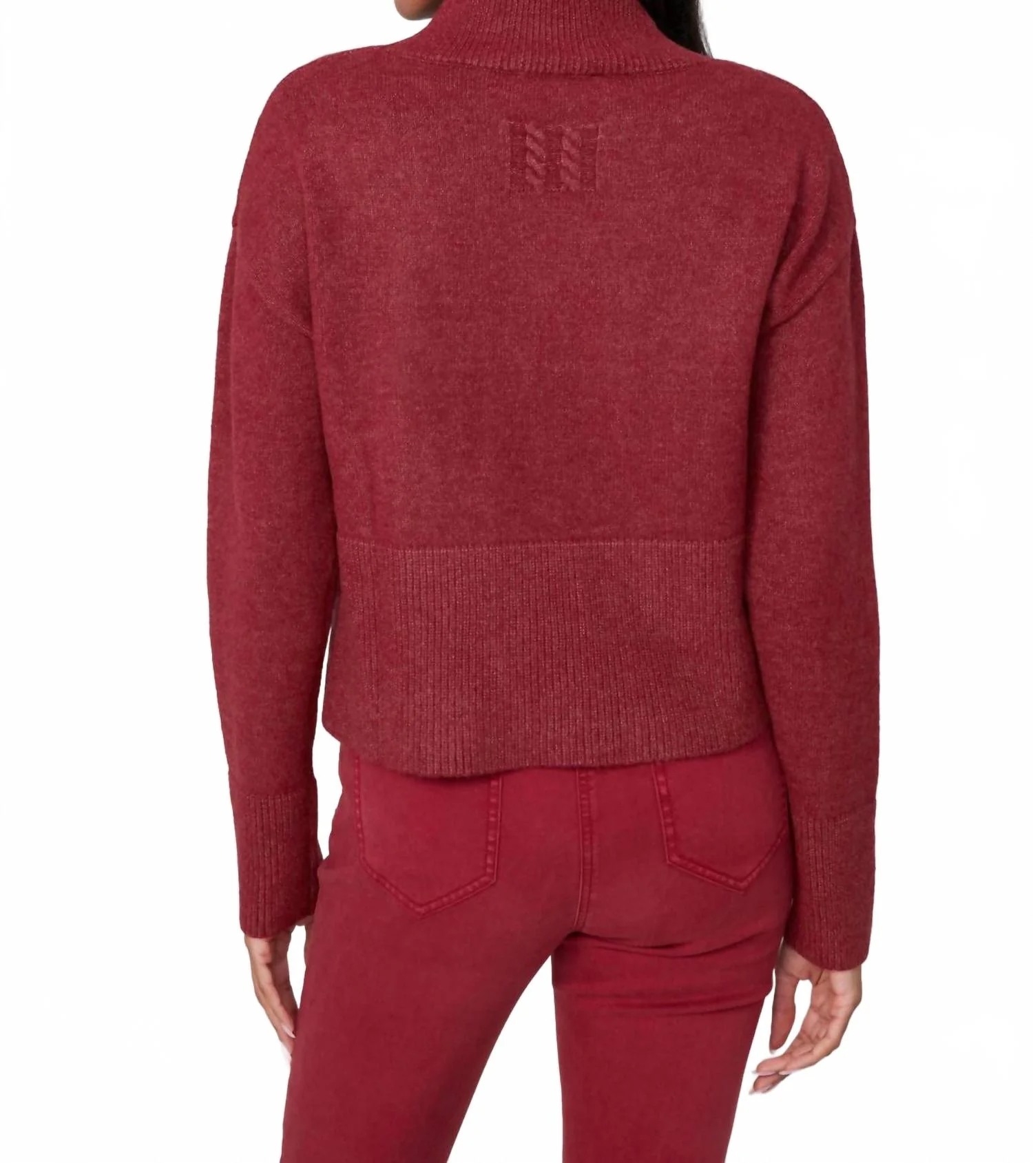 Knitted Comfy Yarn Sweater In Porto - Image 2