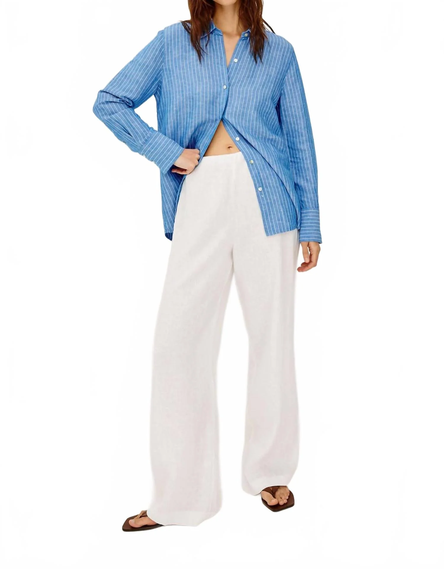 Knox Long Sleeve Shirt In Blue