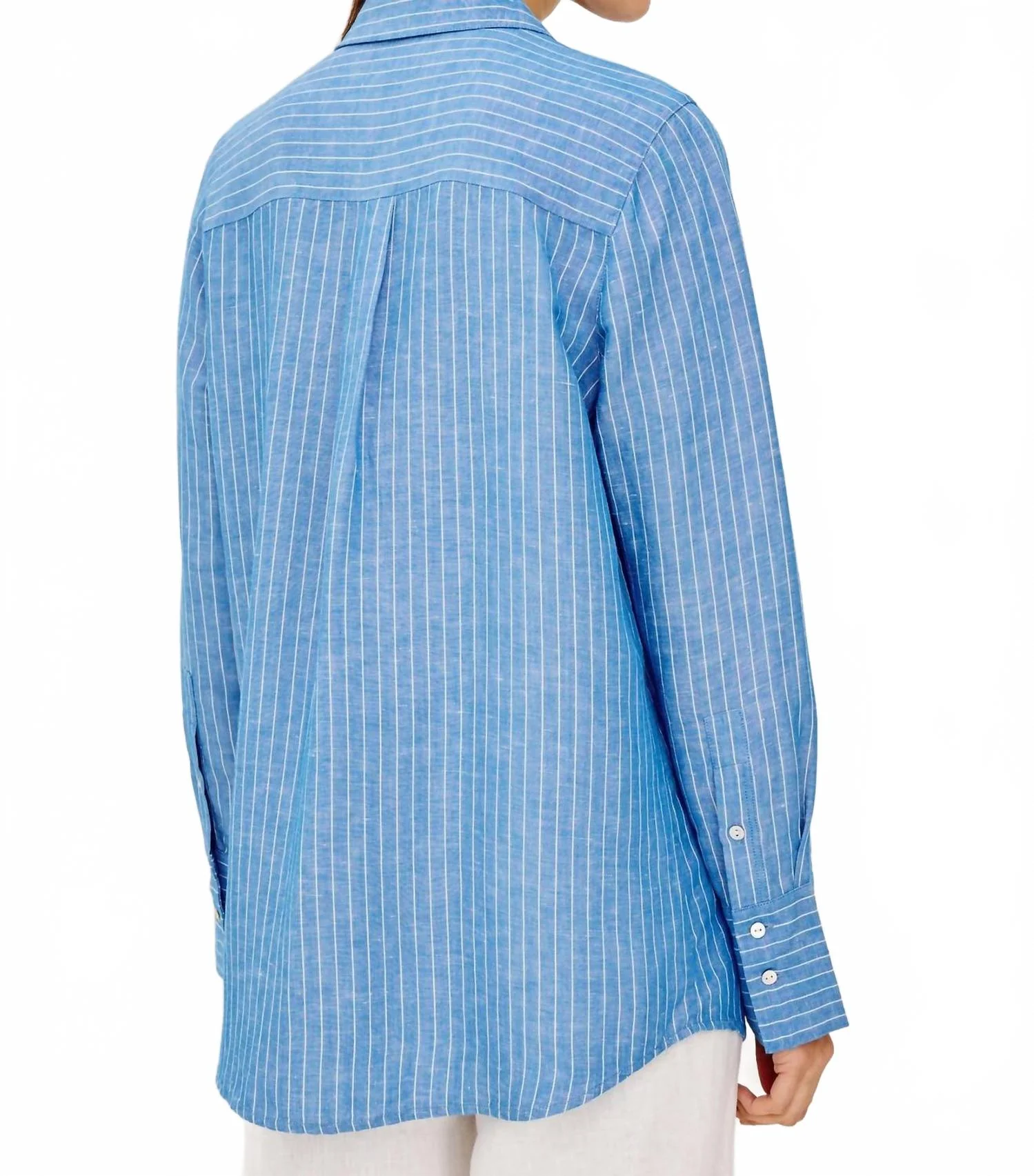 Knox Long Sleeve Shirt In Blue - Image 3