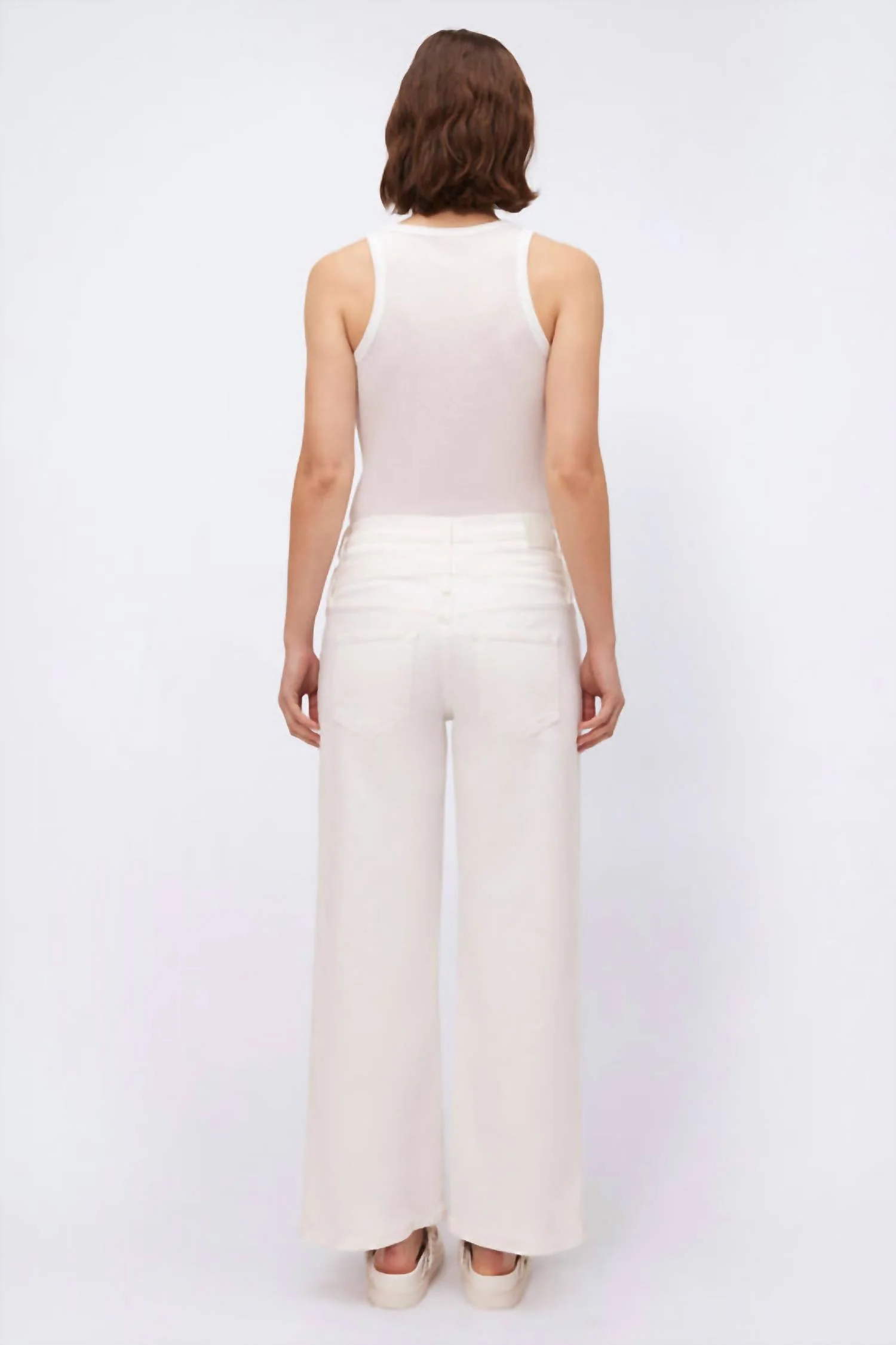 Kove Wide-Leg Jeans In White - Image 3