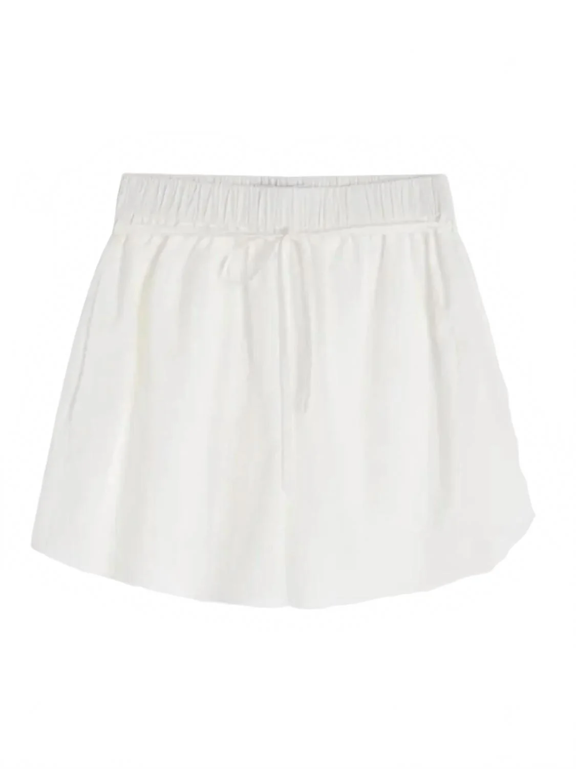 Kyoto Elasticated Waistband Short In White - Image 4