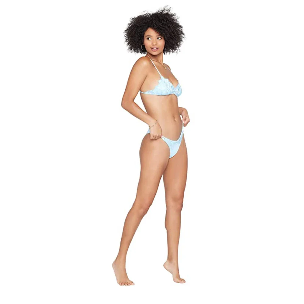 L*Space Claude Classic Bikini Bottom Women's Sky Blue Swimwear JZZ421 - Image 2
