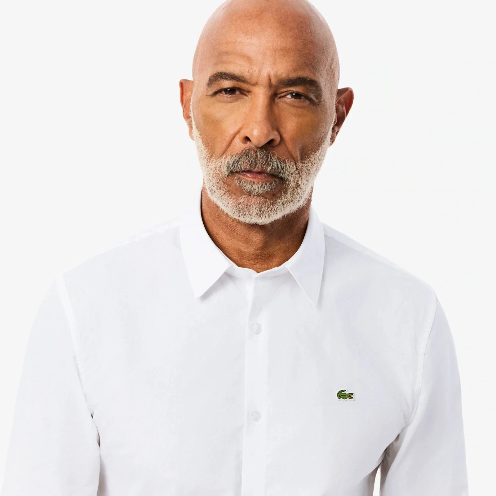Lacoste Dress Shirt Men's .5 White Poplin Slim Fit Button-Up RED1310 - Image 3