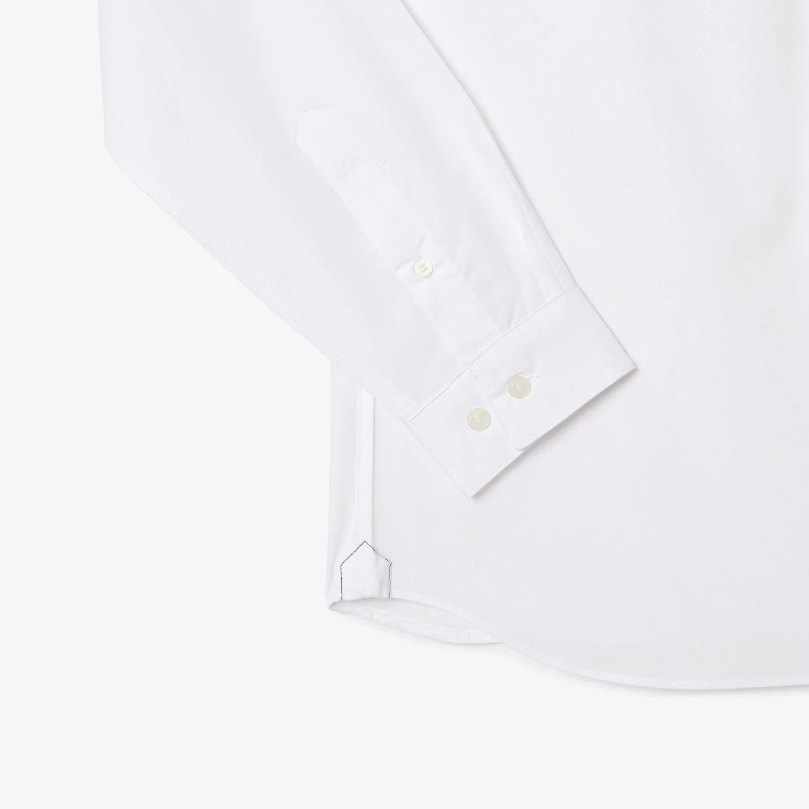 Lacoste Dress Shirt Men's .5 White Poplin Slim Fit Button-Up RED1310 - Image 6