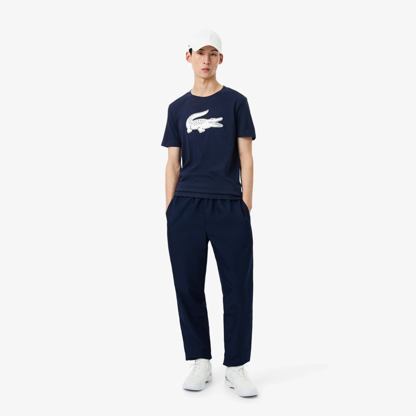 Lacoste Sport Ultra T-Shirt Men's Navy Graphic Print Regular Fit GBO1761 - Image 2