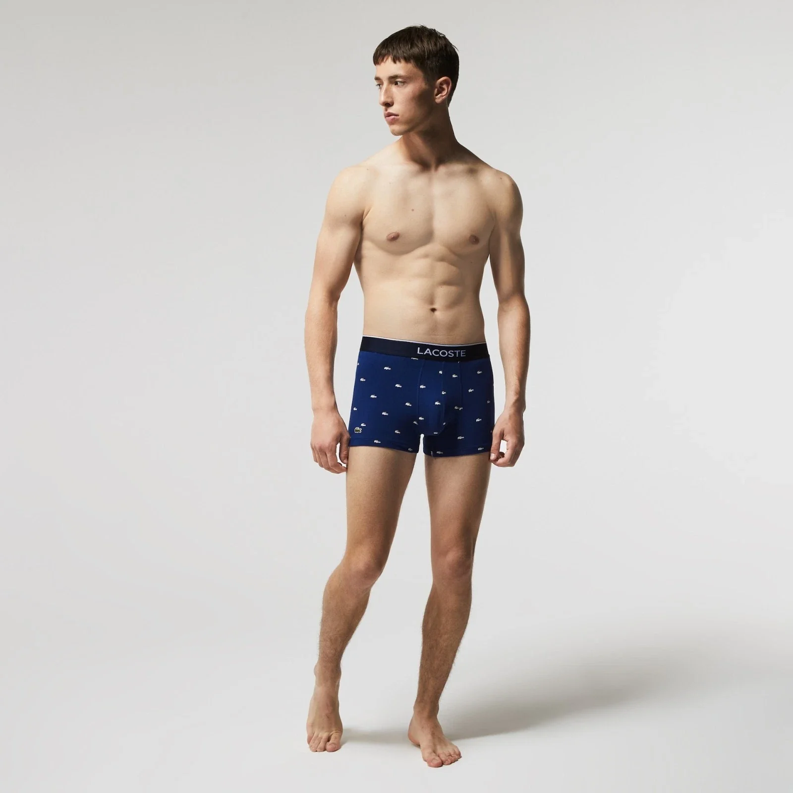 Lacoste Underwear Men's Multi Signature Print Trunks - Image 4